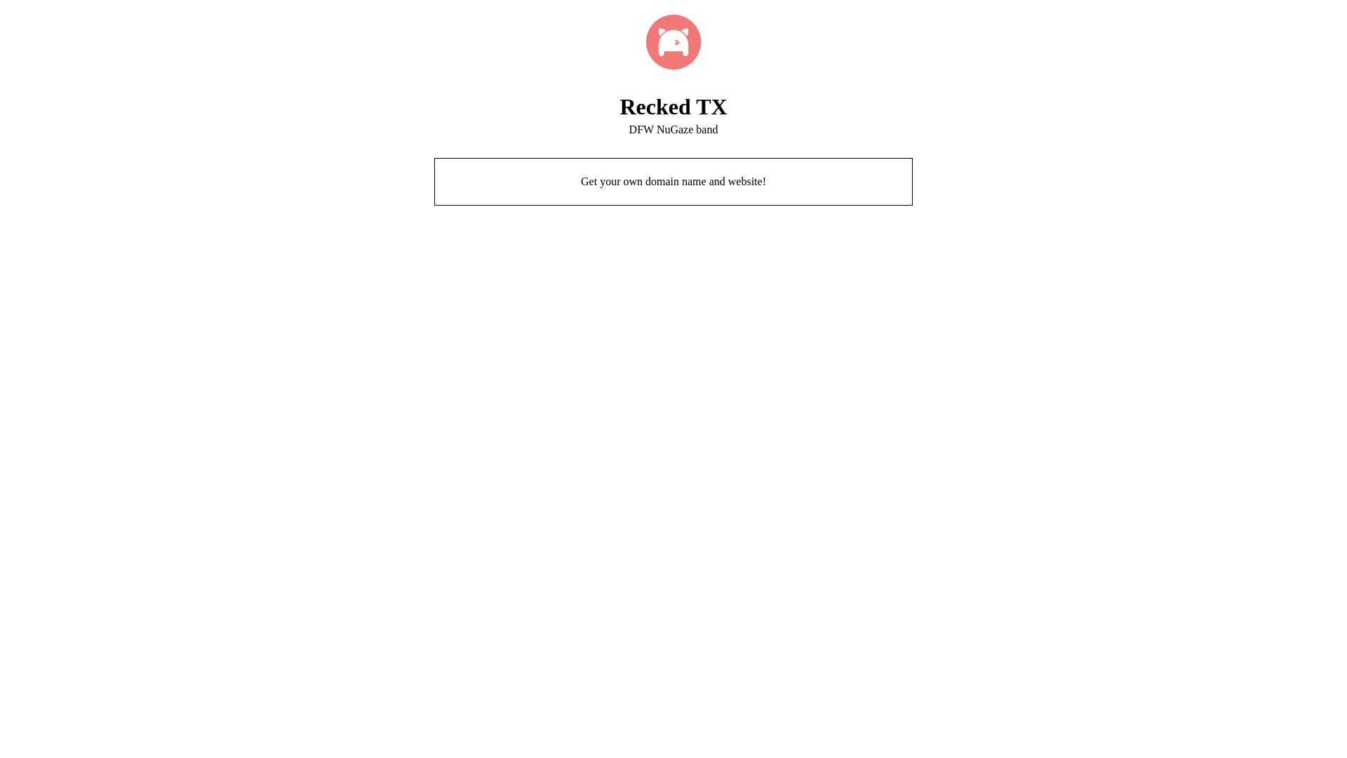 website screenshot of https://reckedtx.com