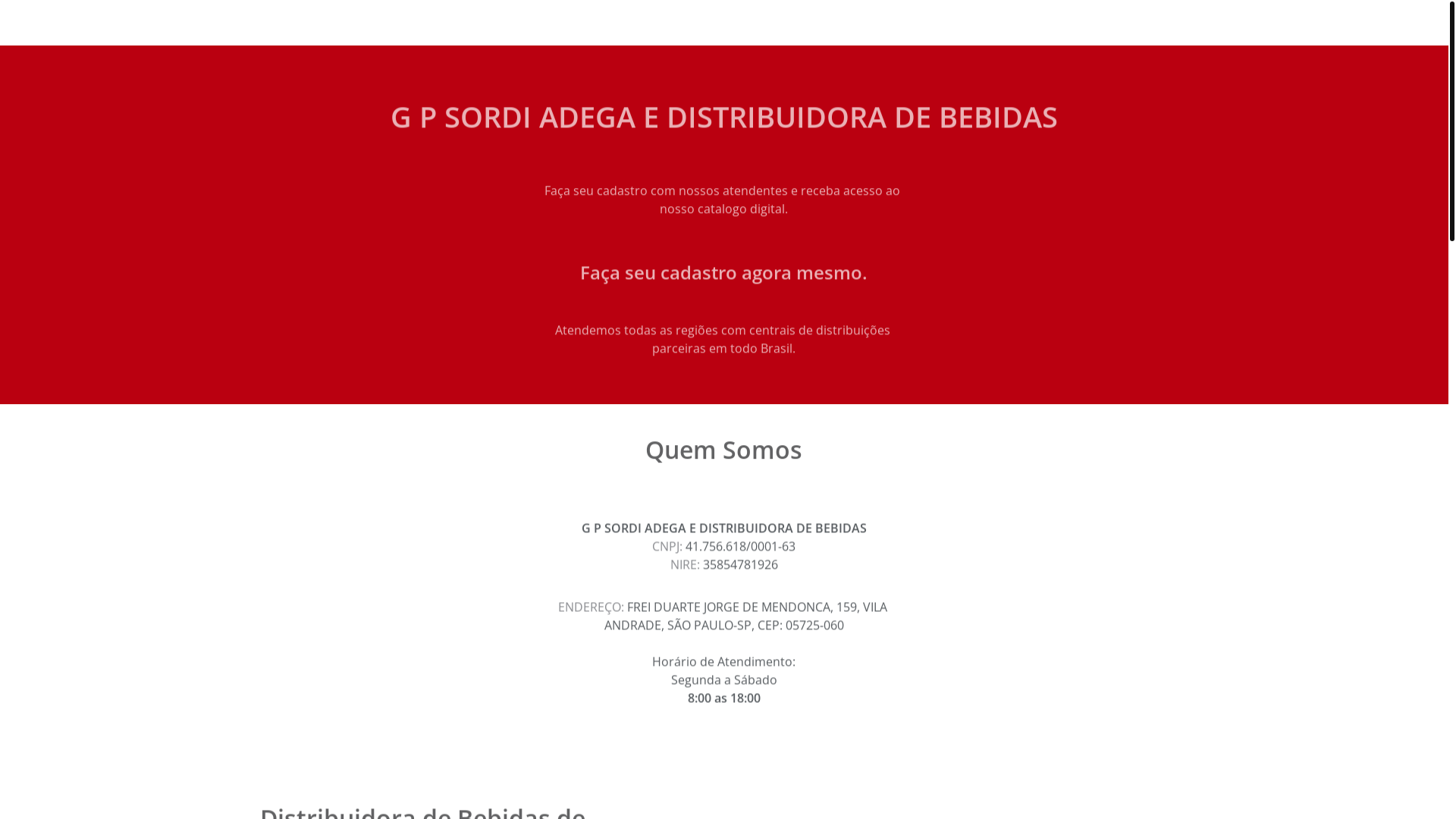 website screenshot of https://gpdistribuidoradebebida.site/