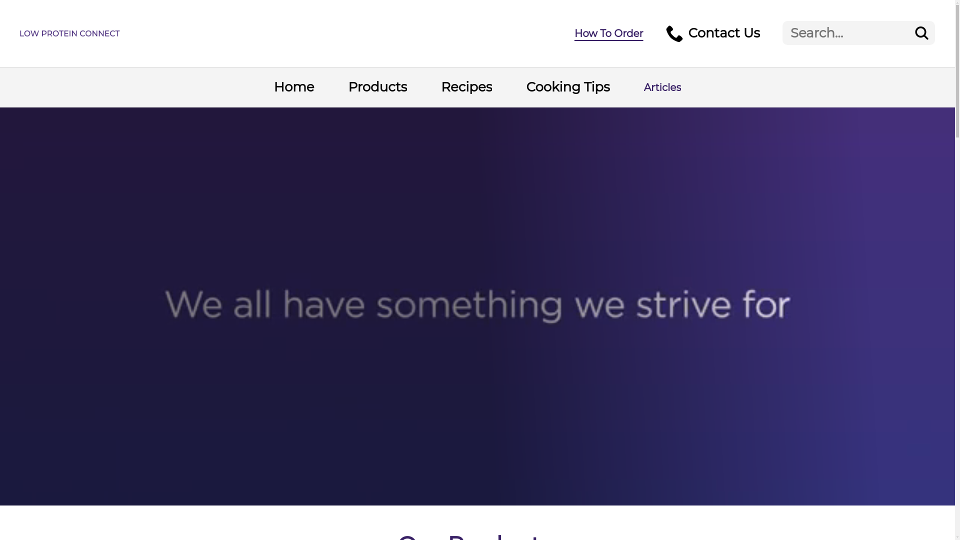 website screenshot of https://lowproteinconnectanz.com/