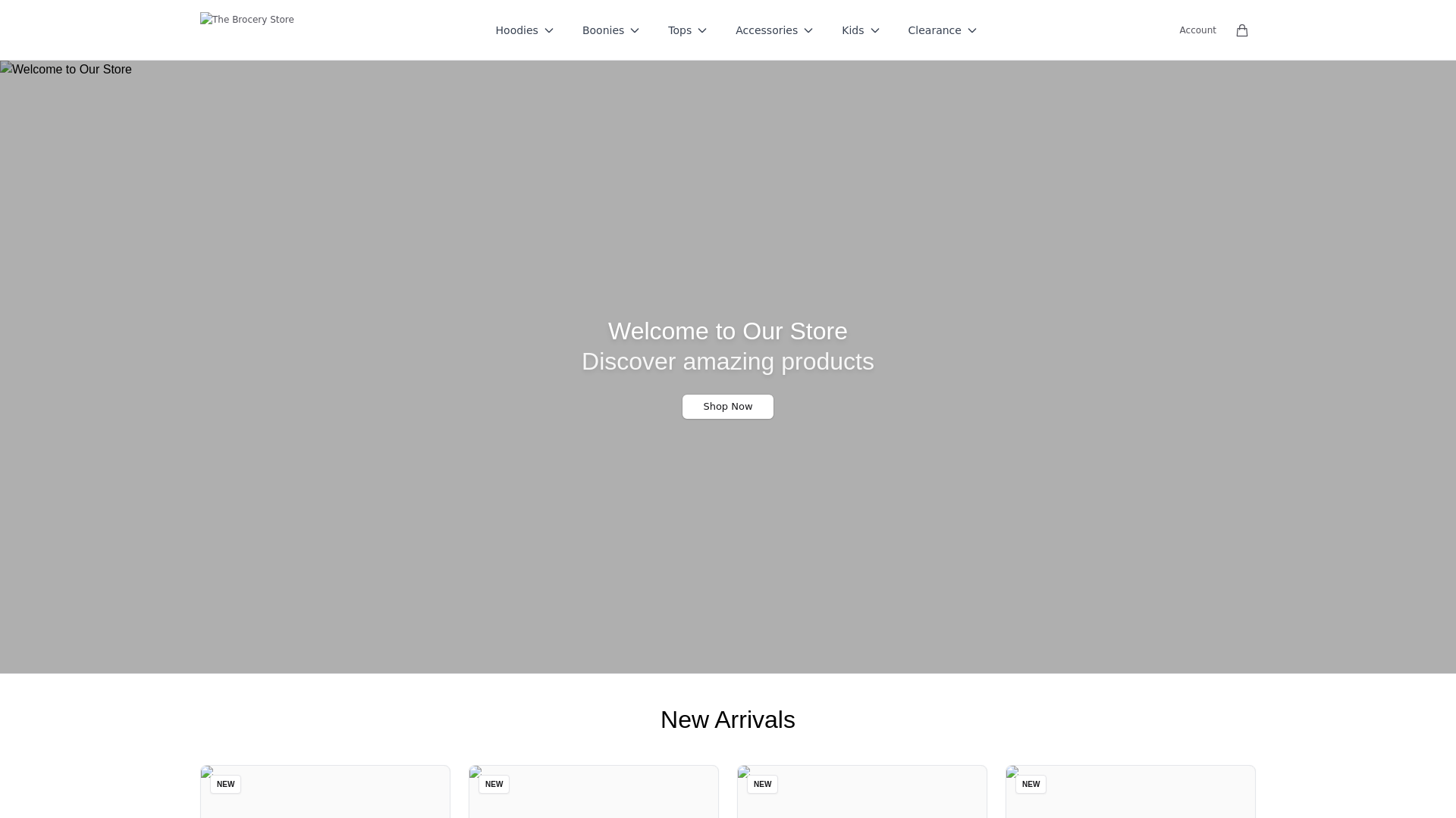 website screenshot of https://buythebrocerystore.shop/