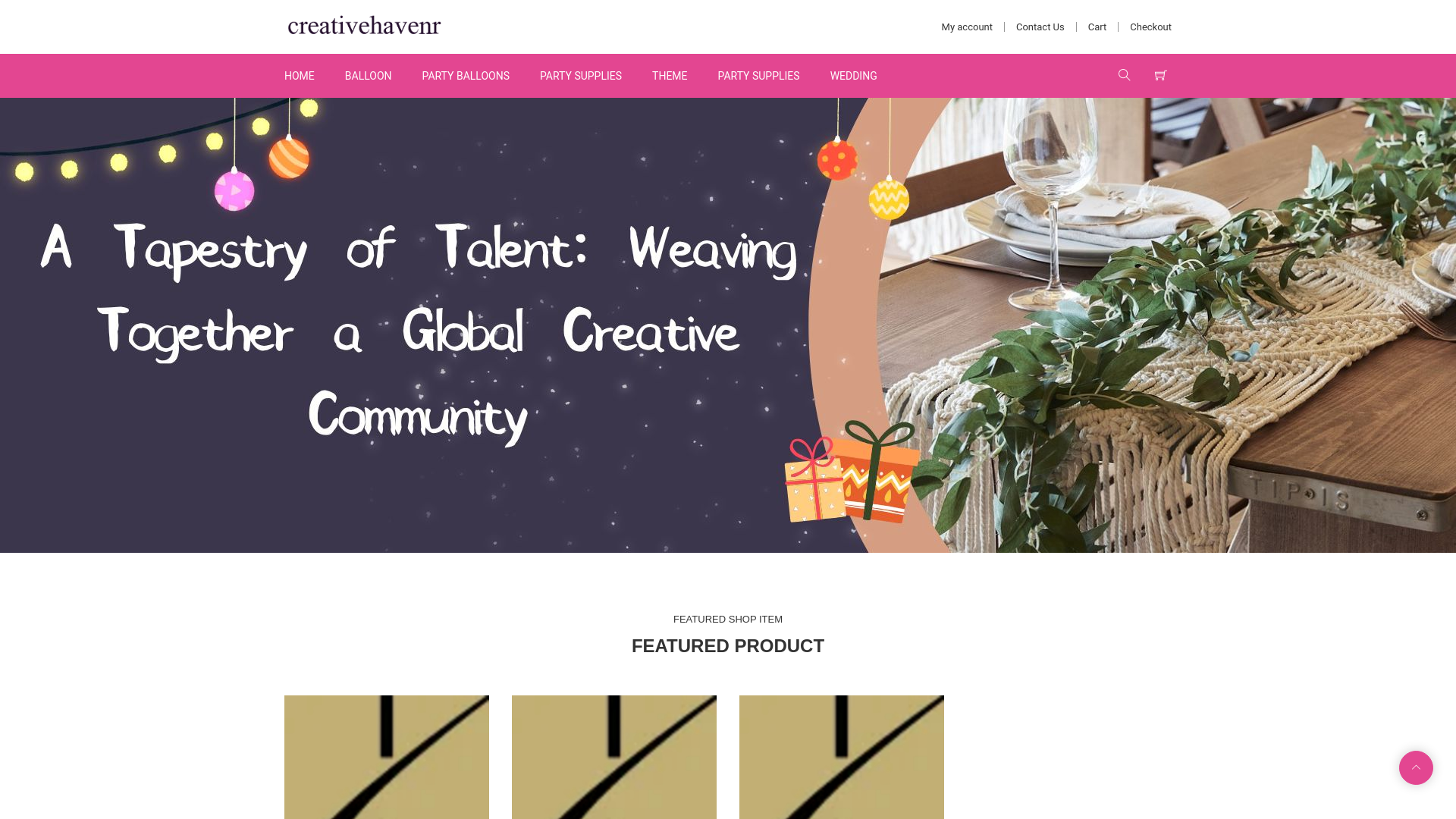 website screenshot of https://creativehavenr.com