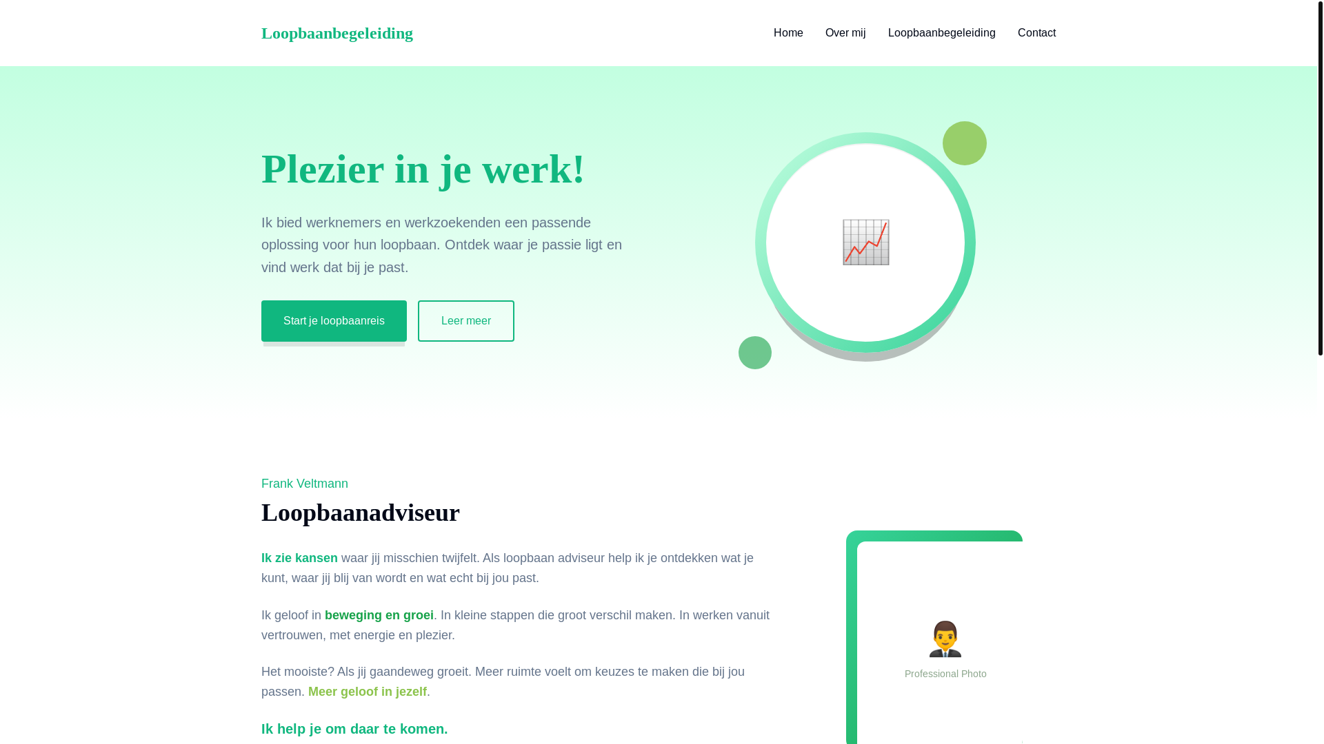 website screenshot of https://loopbaan.pages.dev/