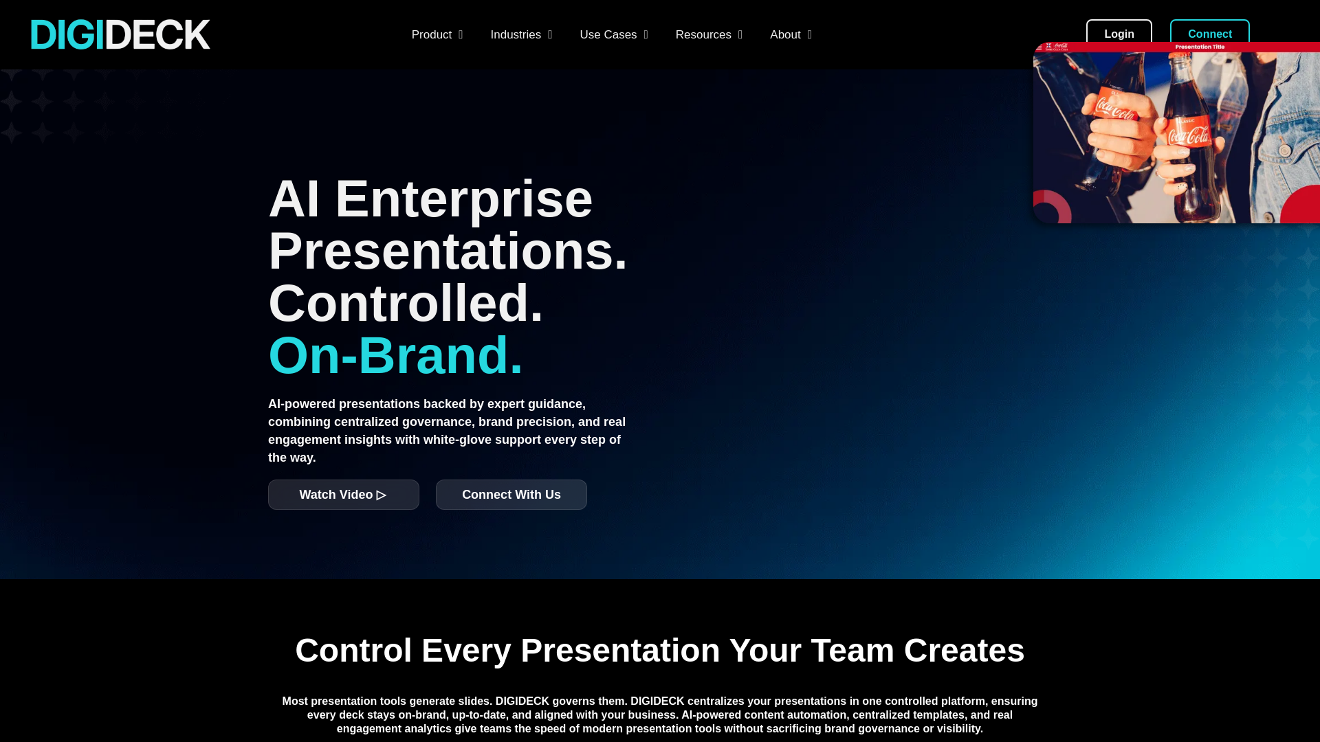 website screenshot of https://digidecksystem.com/