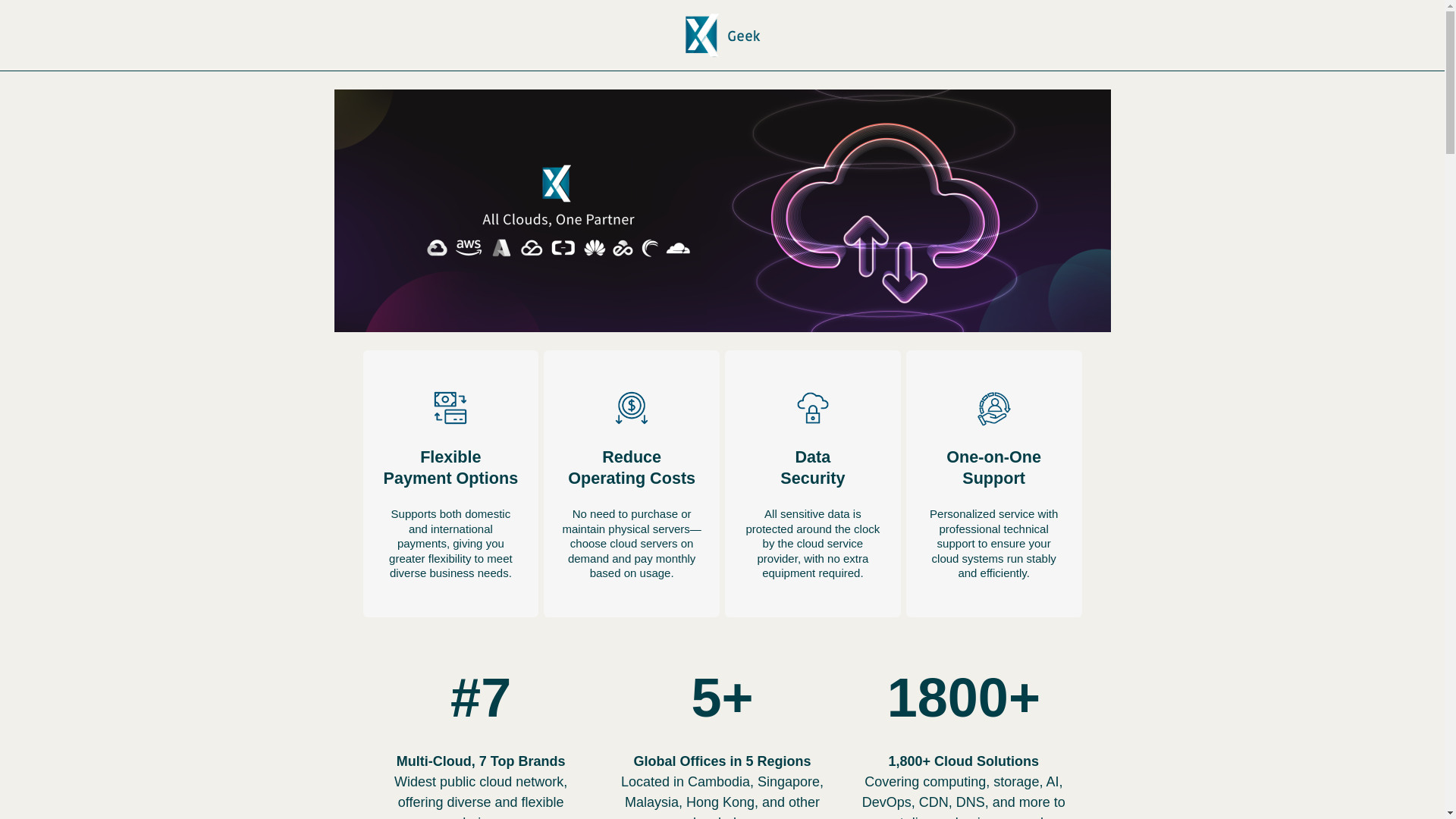 website screenshot of https://geek-cocloud.com/