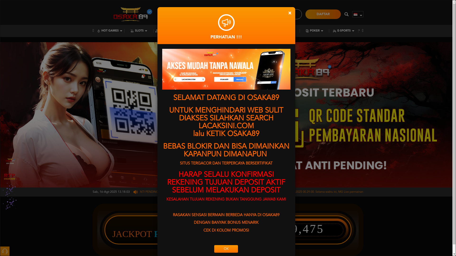website screenshot of https://serverjp37.xyz/