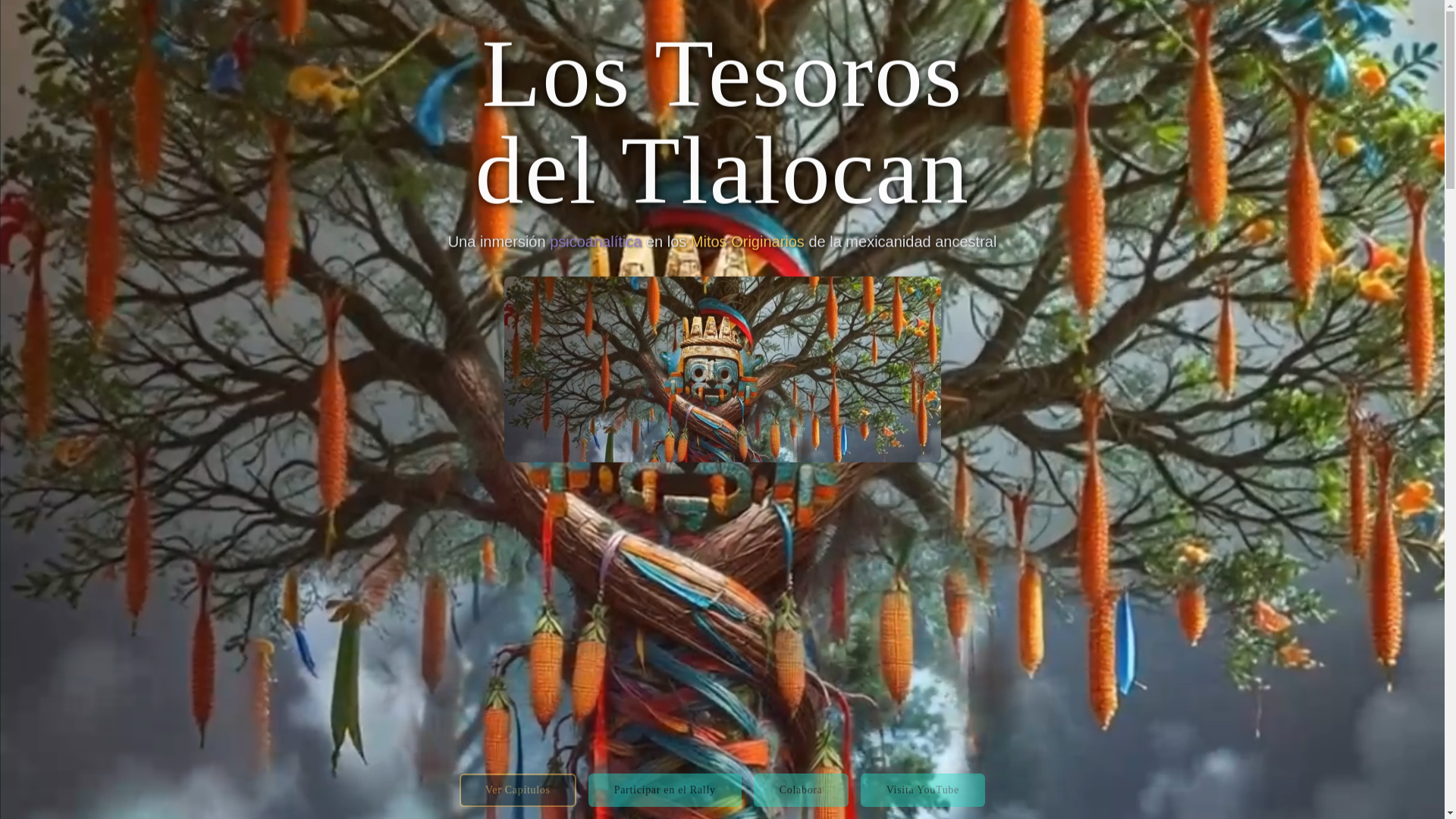 website screenshot of https://tesorosdeltlalocan.org/