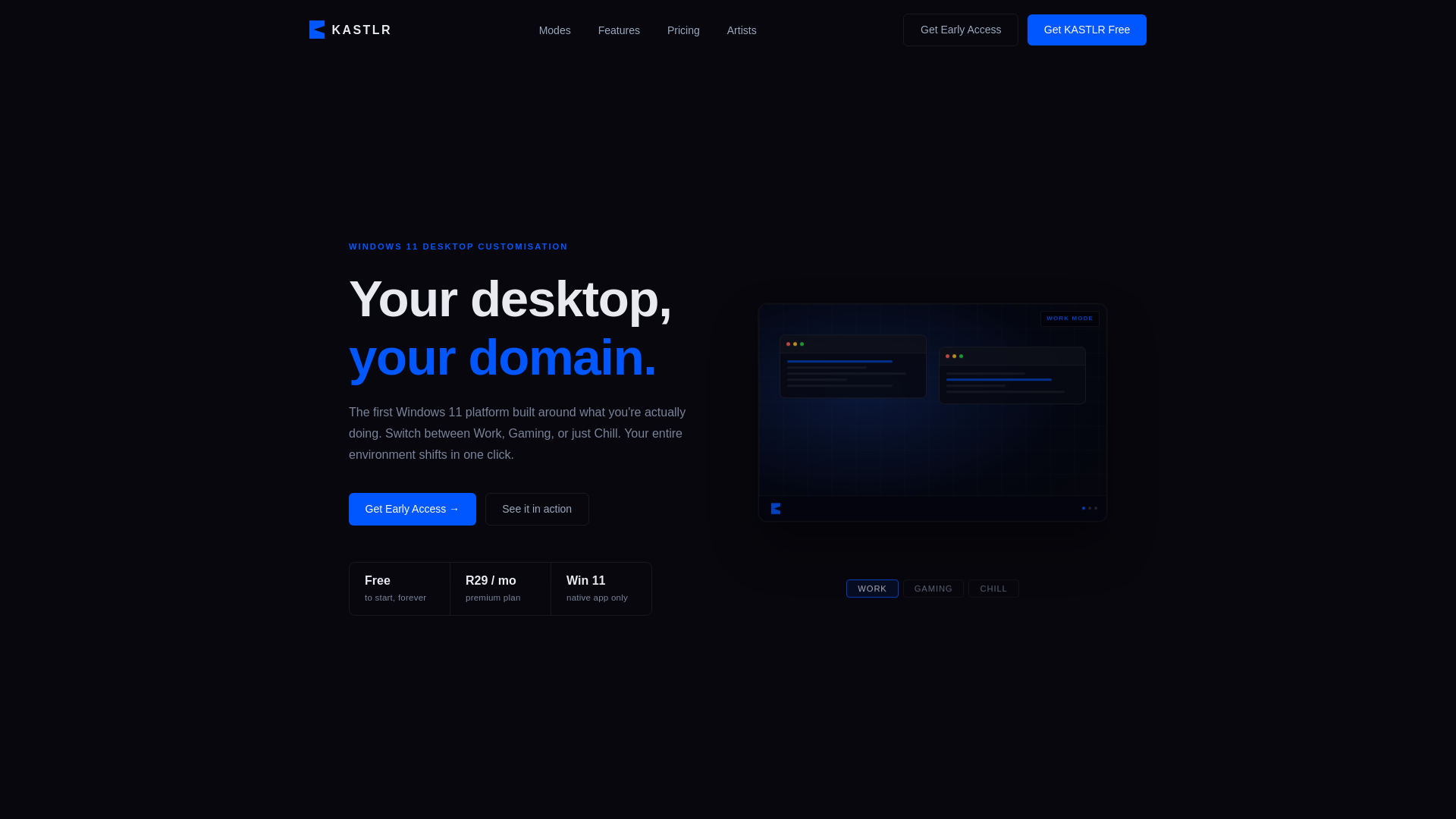 website screenshot of https://kastlr.com/