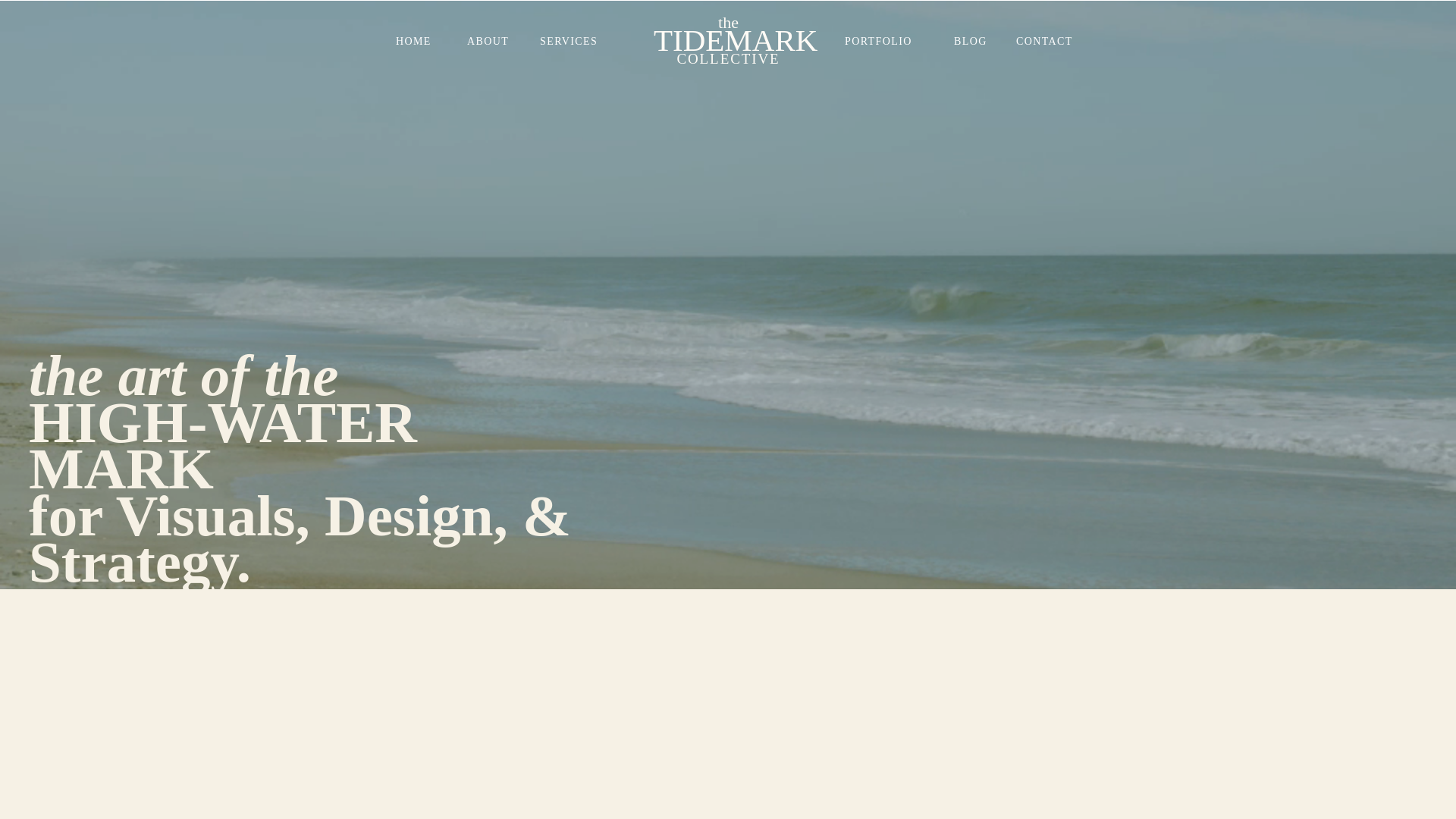 website screenshot of https://thetidemarkcollective.com/