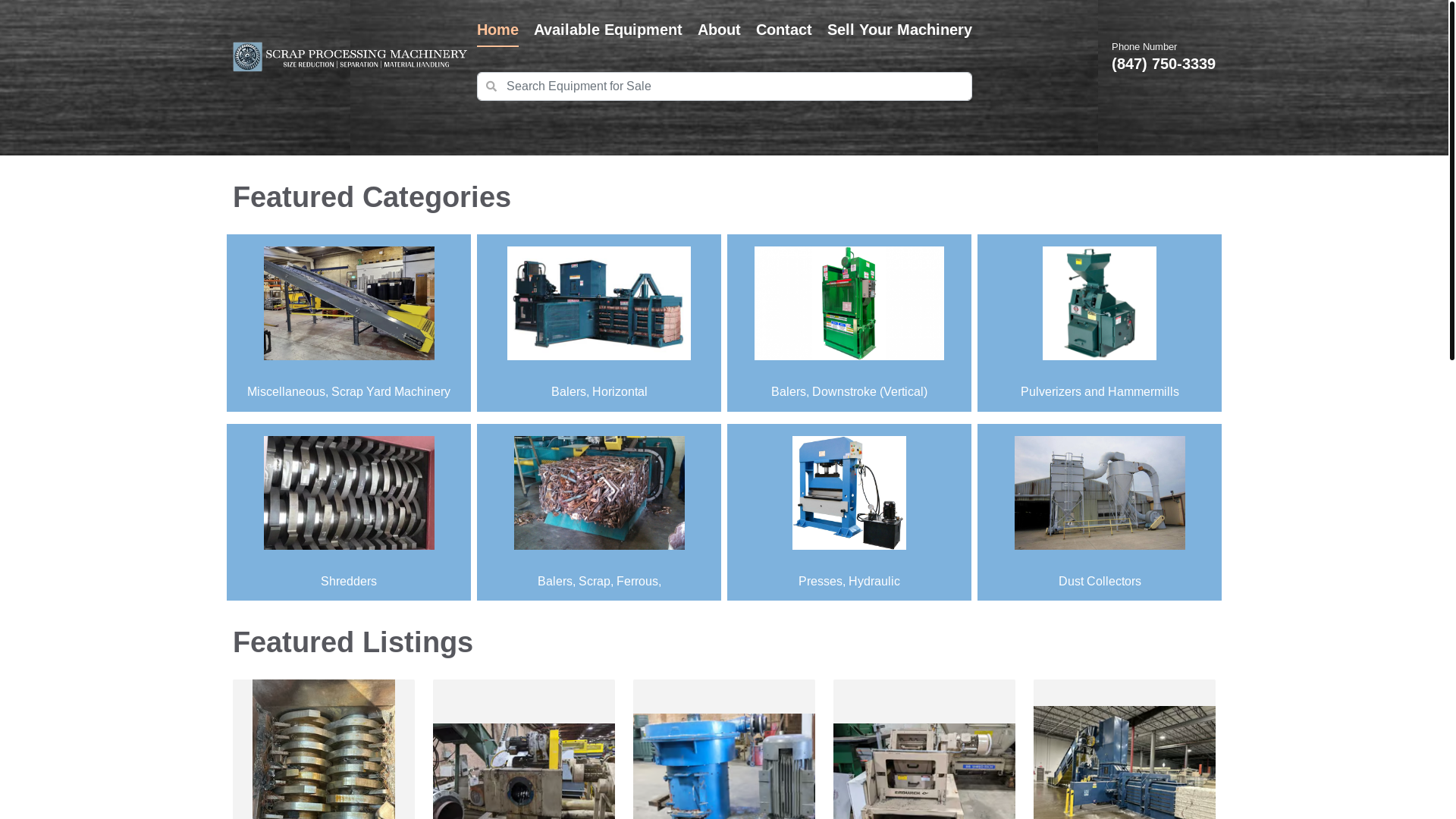 website screenshot of https://scrapprocessingmachinery-com.pages.dev/