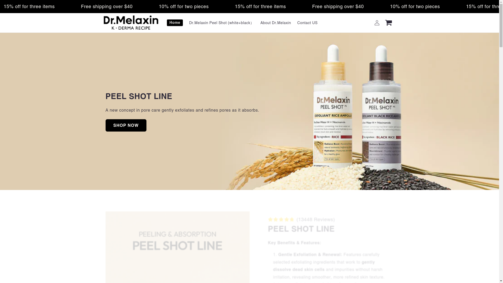 website screenshot of https://drmelaxins.site/