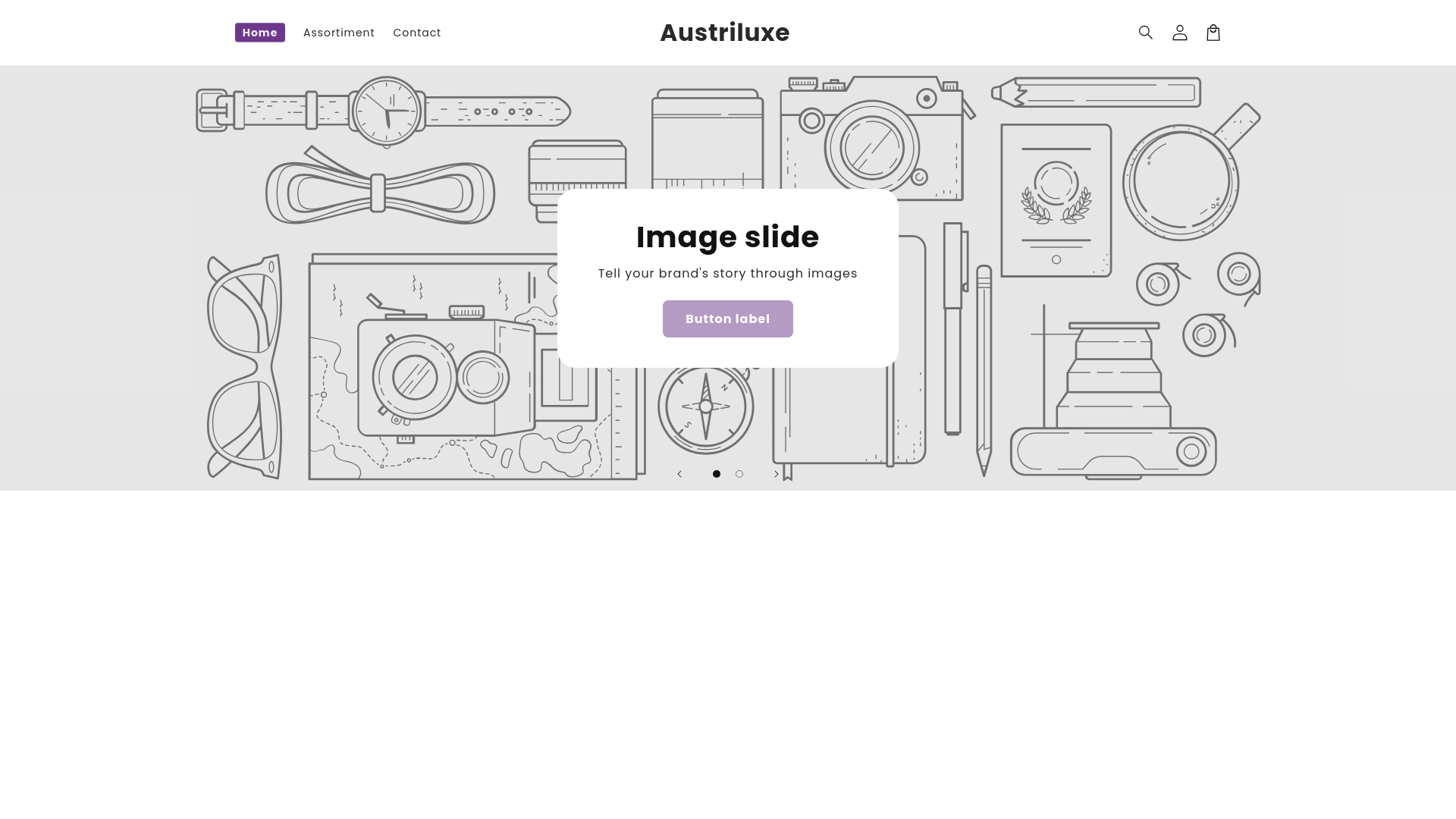 website screenshot of https://austriluxe.com