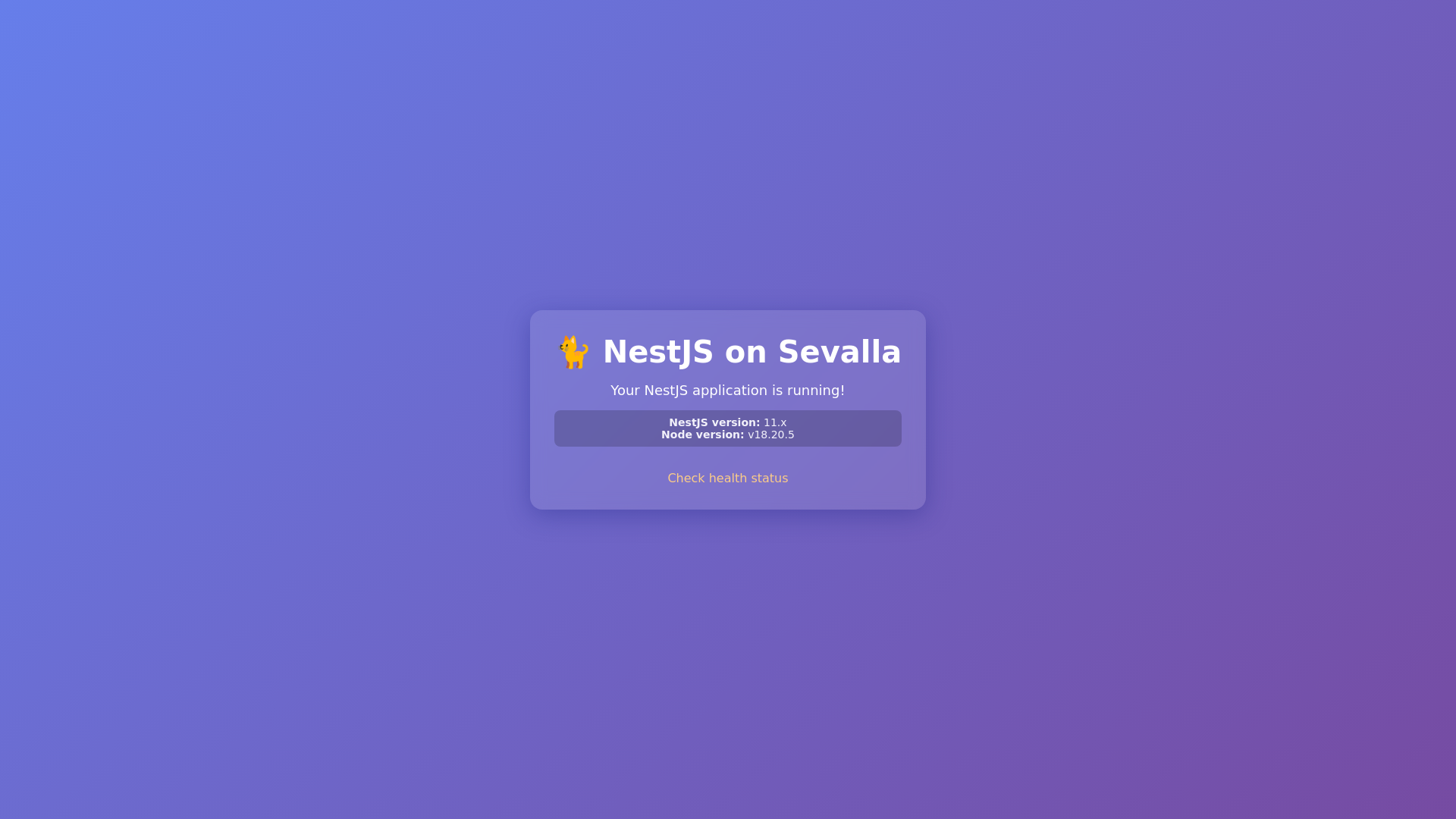 website screenshot of https://my-dev-app-f7x1y.sevalladev.app