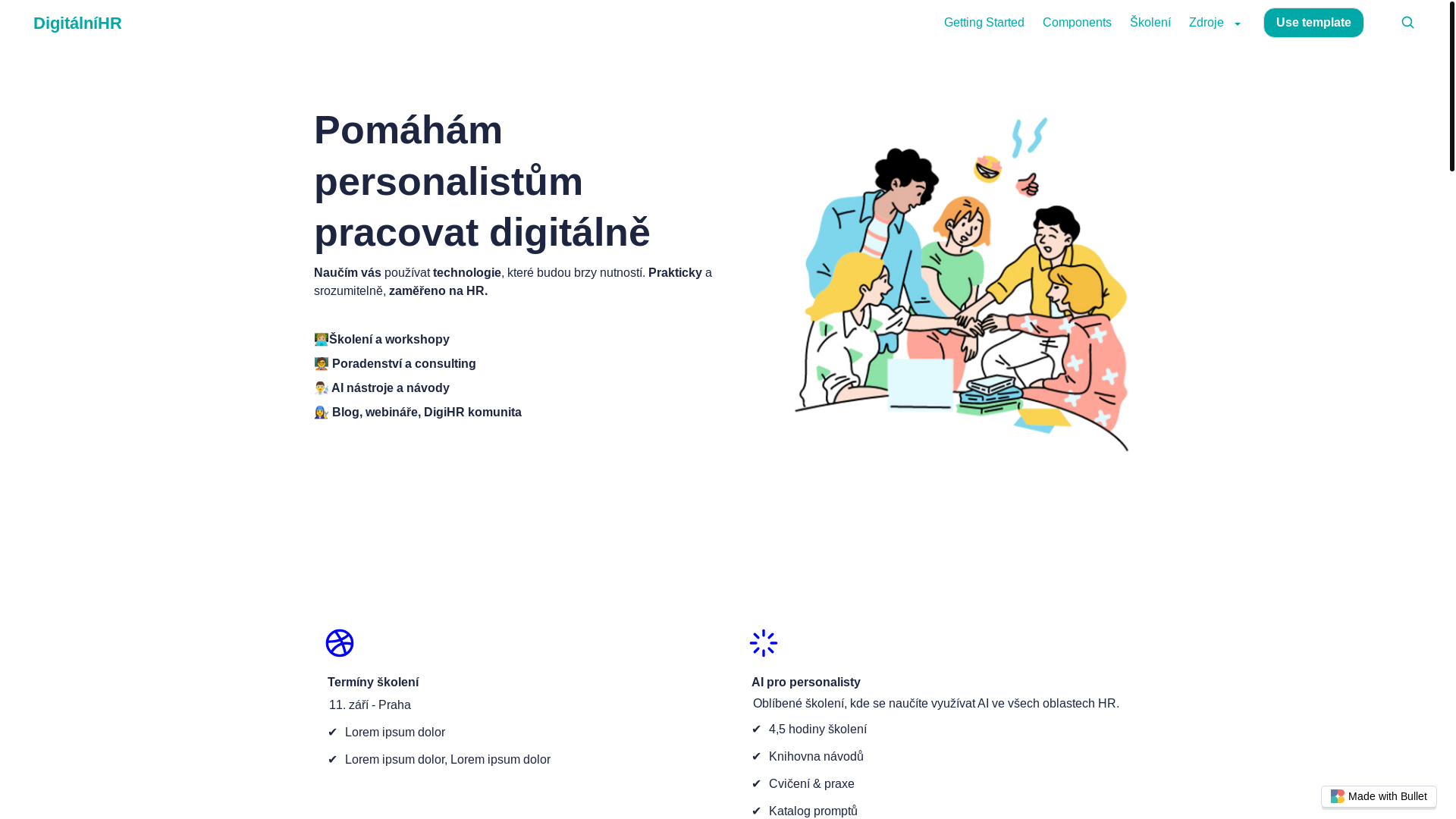 website screenshot of https://digitalnihr-bullet.pages.dev/