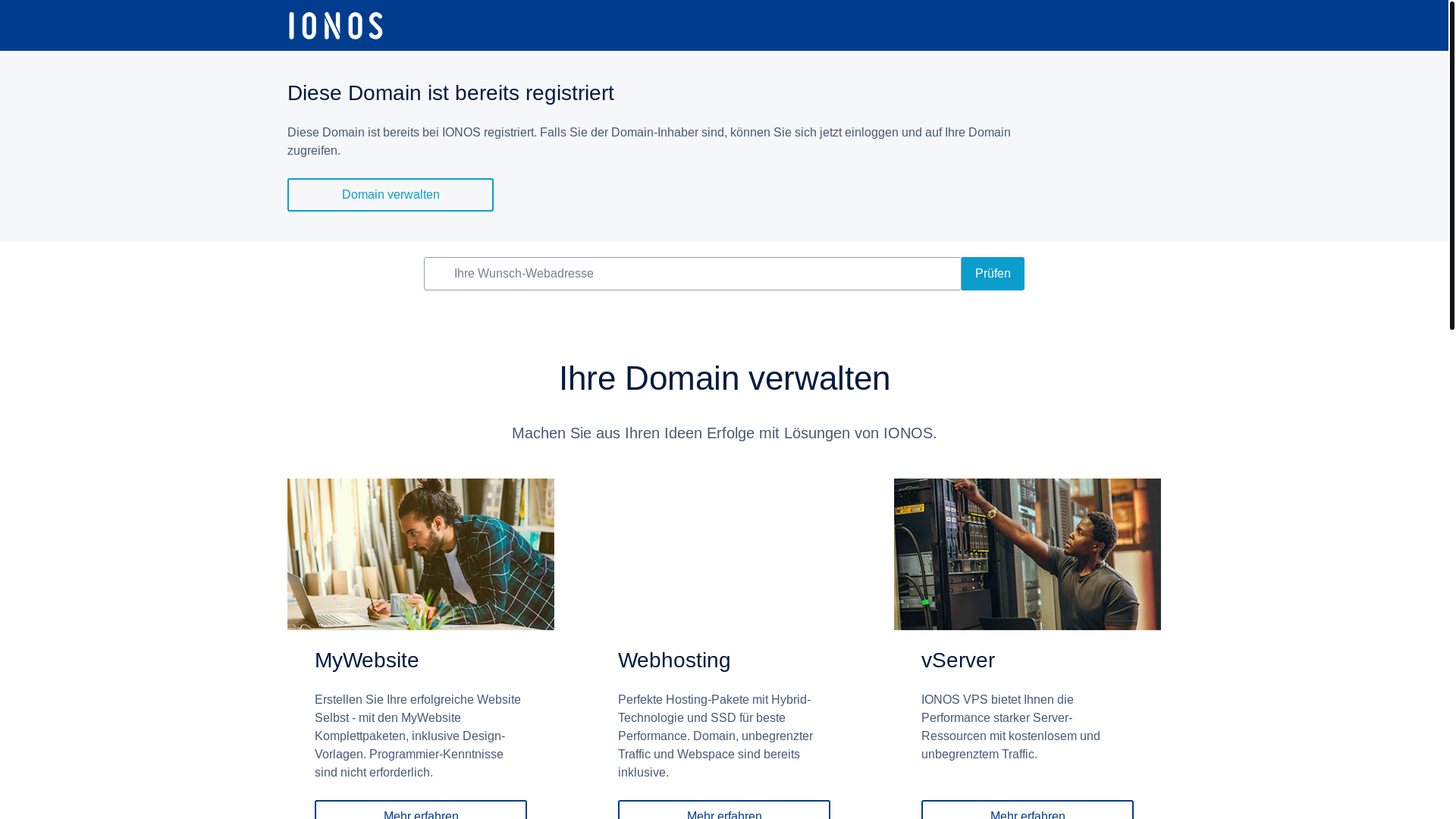 website screenshot of https://exval-website.de/