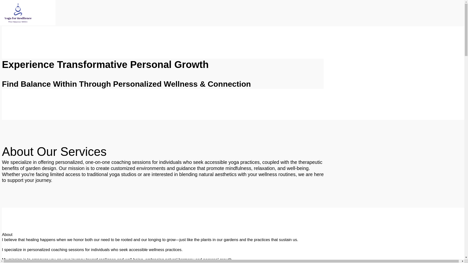 website screenshot of https://yoga-for-resilience.com/