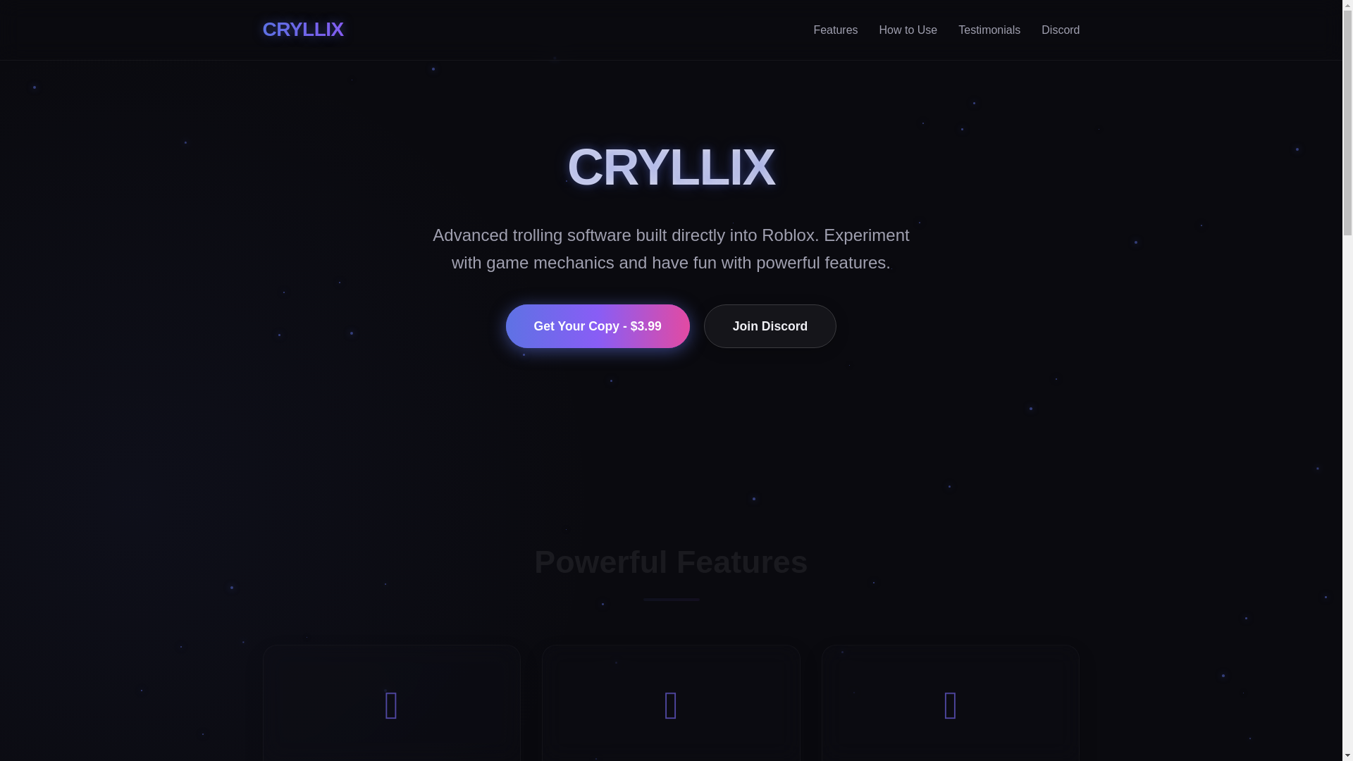 website screenshot of https://cryllix-landing.pages.dev/