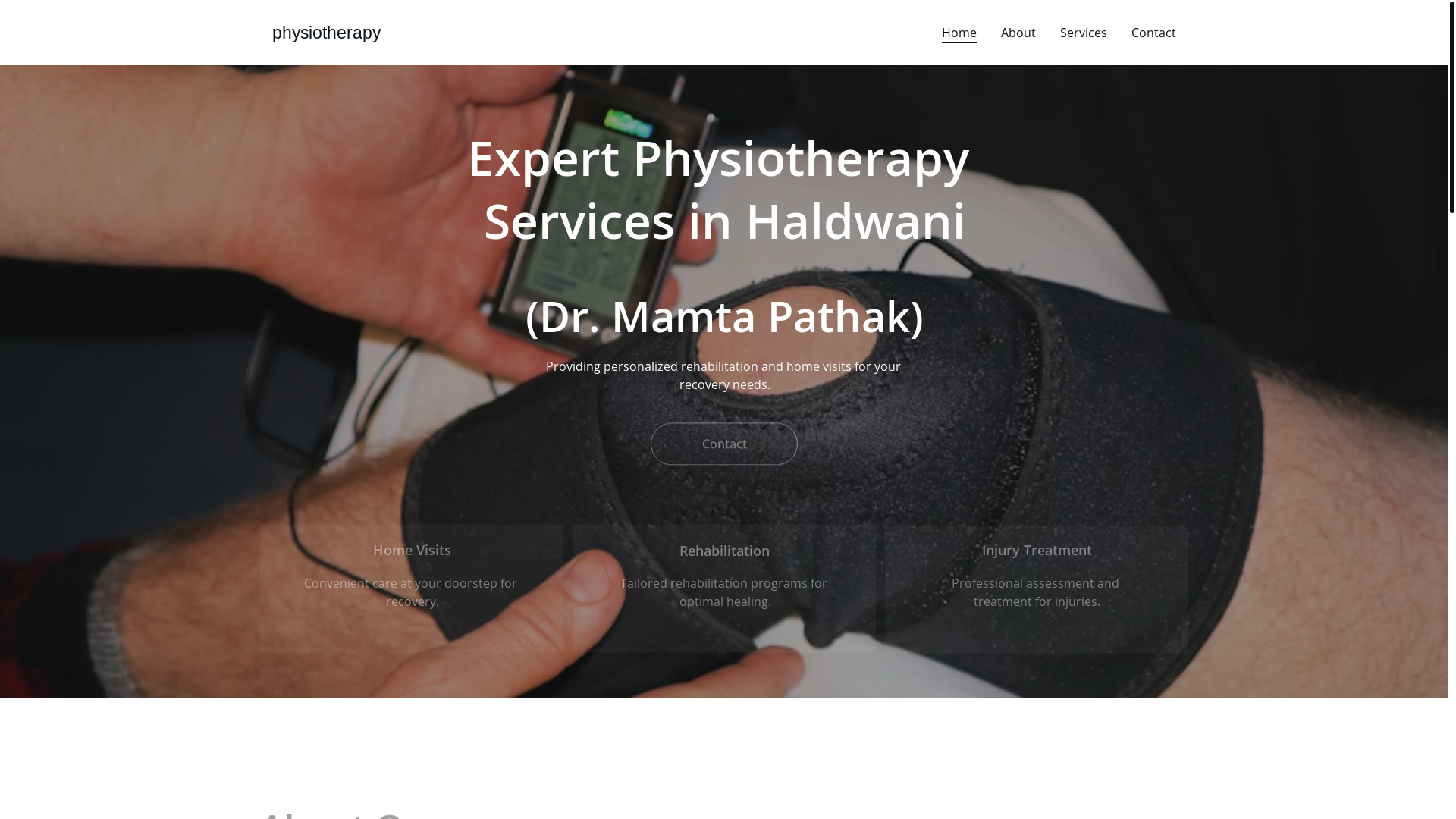 website screenshot of https://haldwaniphysiotherapy.com/