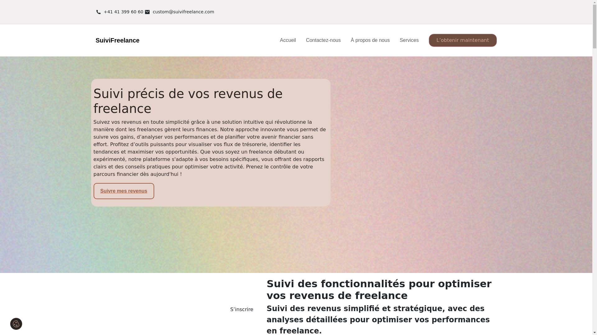website screenshot of https://suivifreelance.com/
