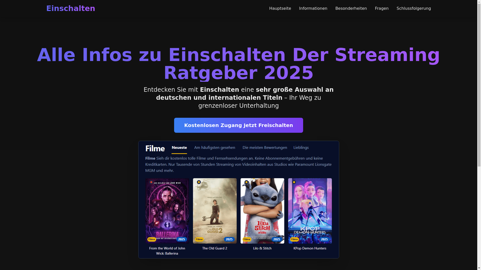 website screenshot of https://einschalten-kqwg.pages.dev/