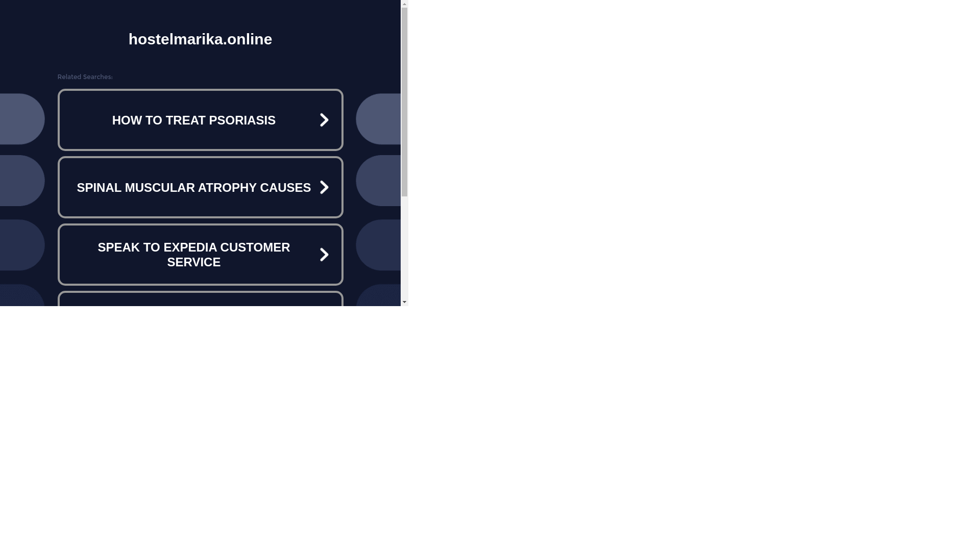 website screenshot of https://hostelmarika.online/
