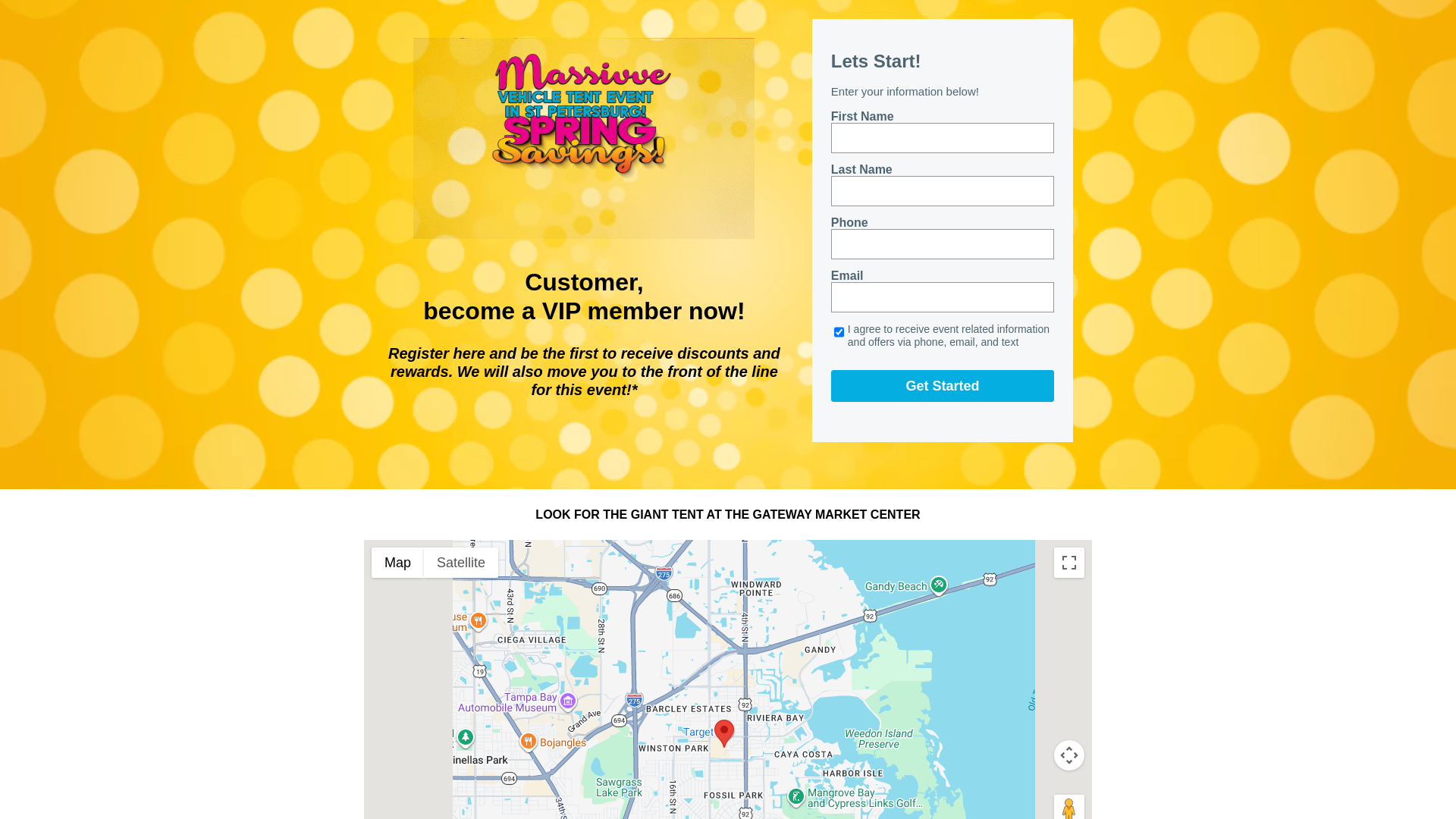 website screenshot of https://floridasaleauto.com/