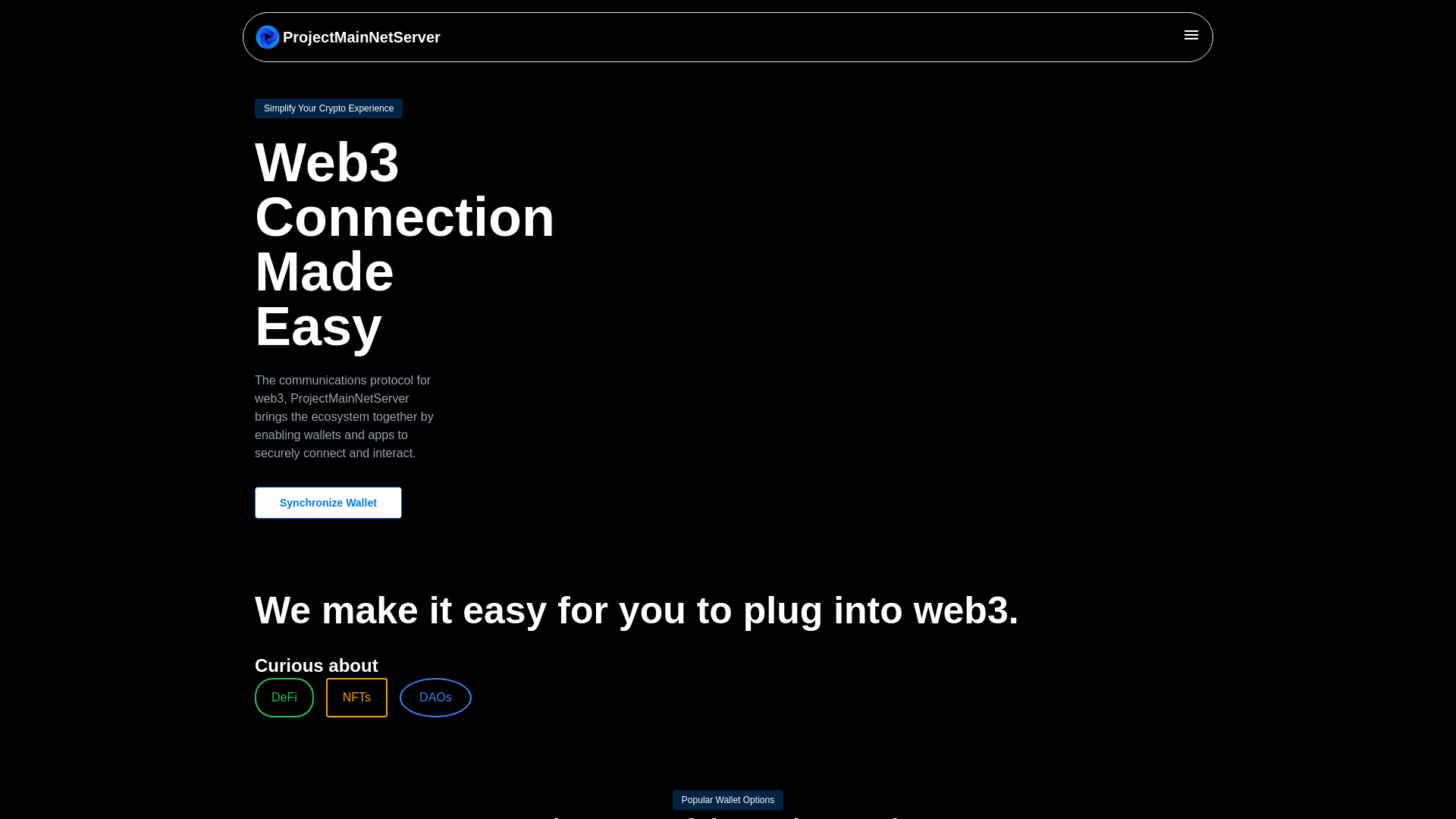 website screenshot of https://cryptoassetrecovery.pages.dev