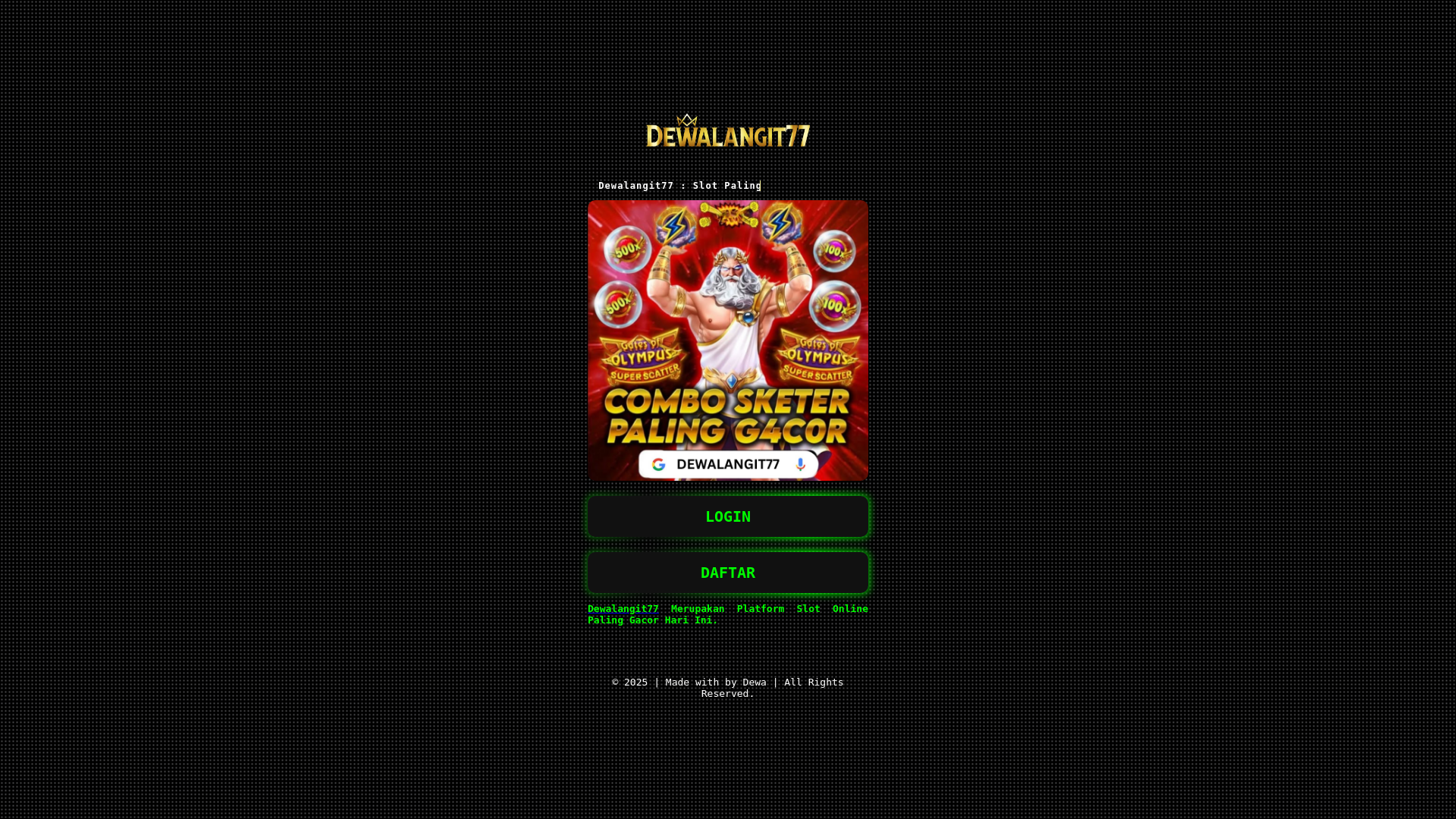 website screenshot of https://dewalangitguard.pages.dev/