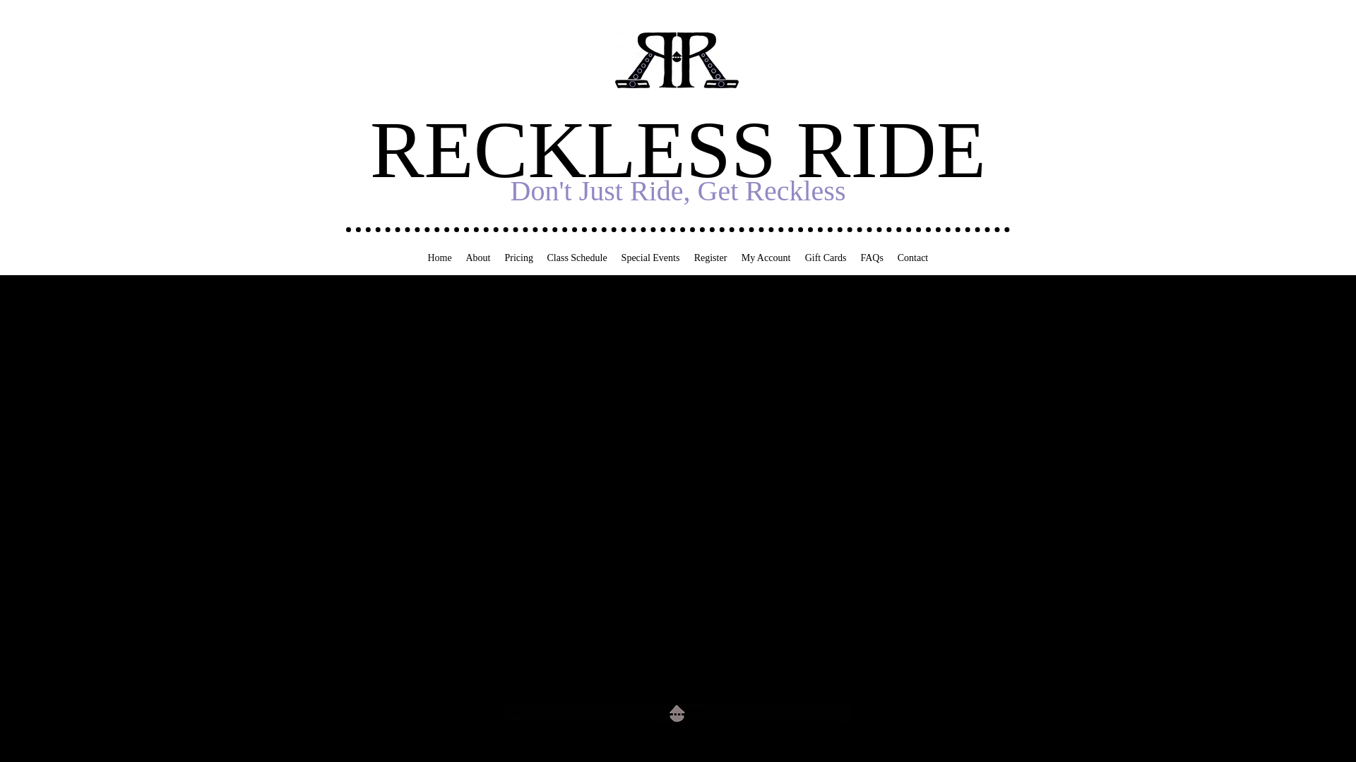website screenshot of https://recklessride.com