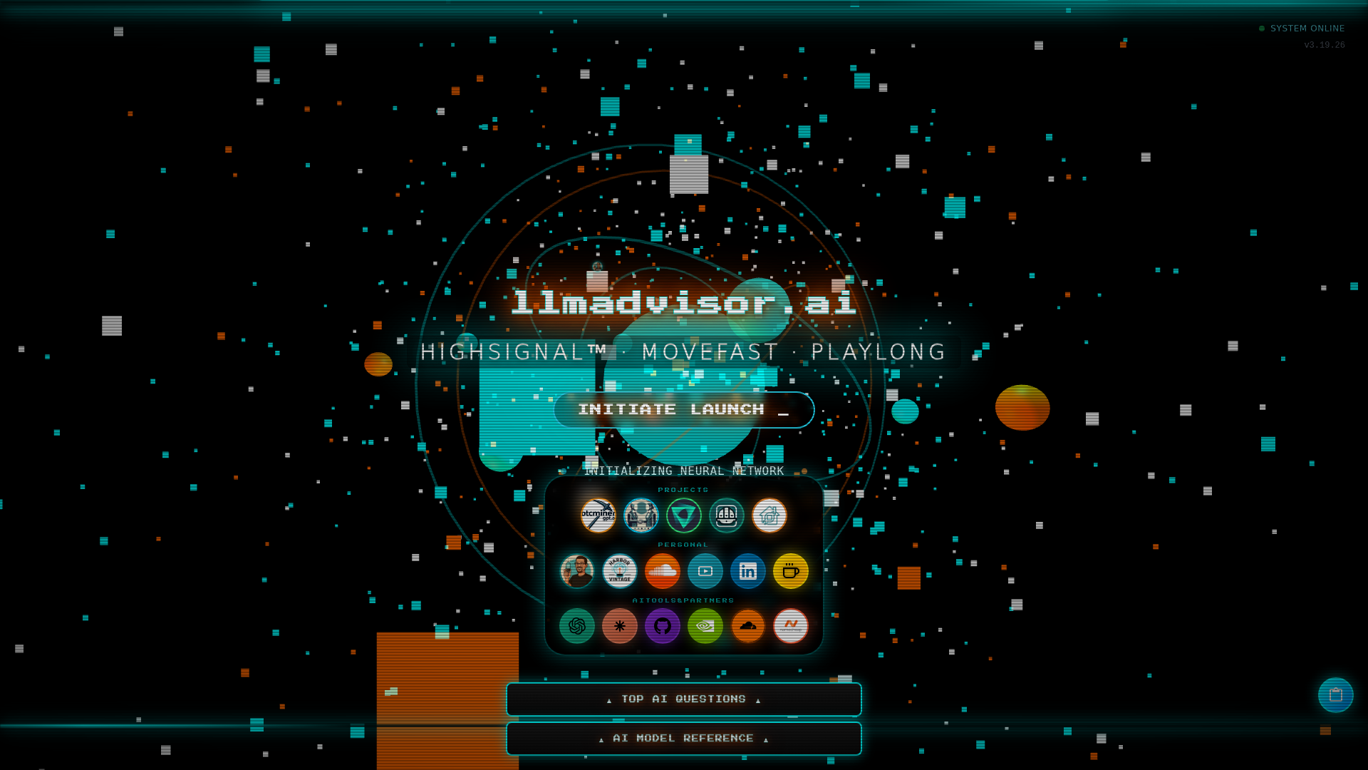 website screenshot of https://llmadvisor.ai/