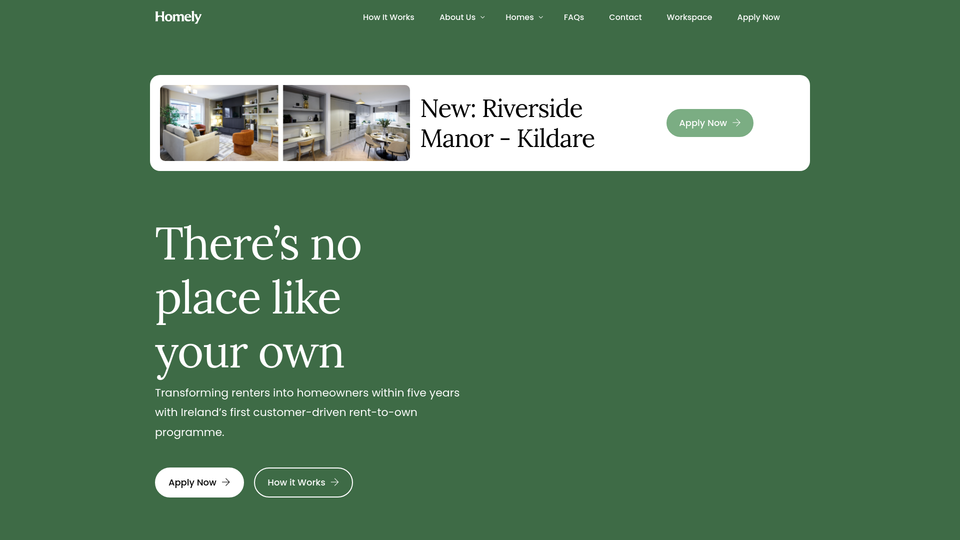 website screenshot of https://ownhomely.com/