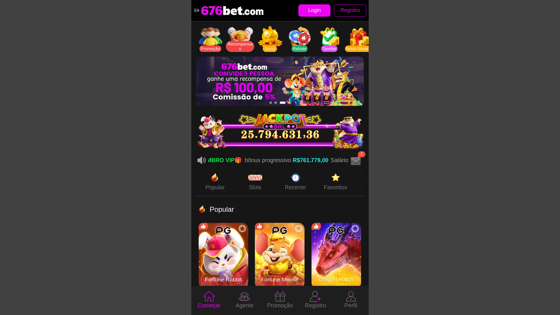 website screenshot of https://676bets.site/