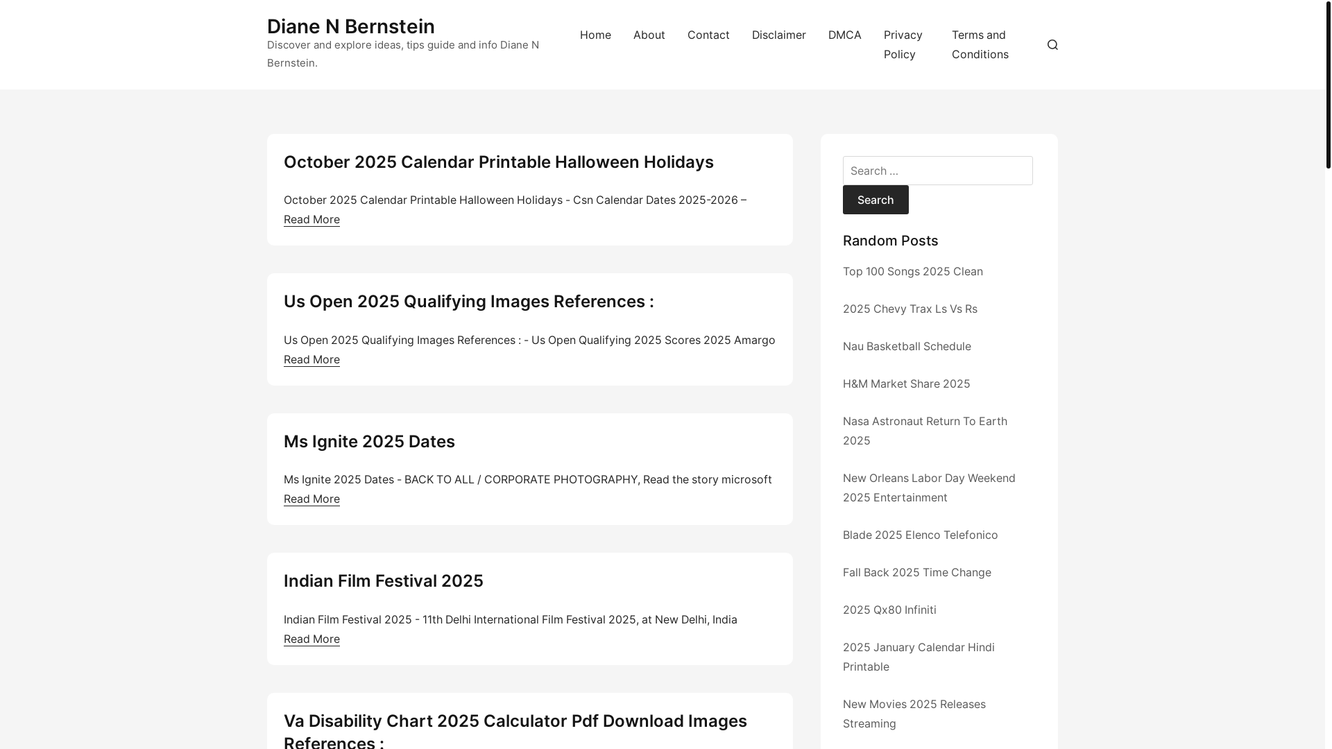 website screenshot of https://dianenbernsteina.pages.dev/