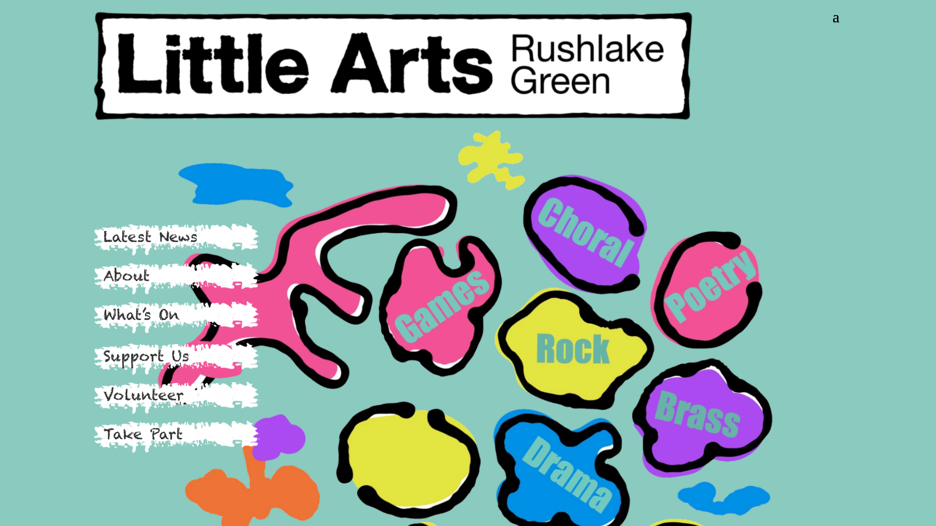 website screenshot of https://littleartsrushlakegreen.co.uk/