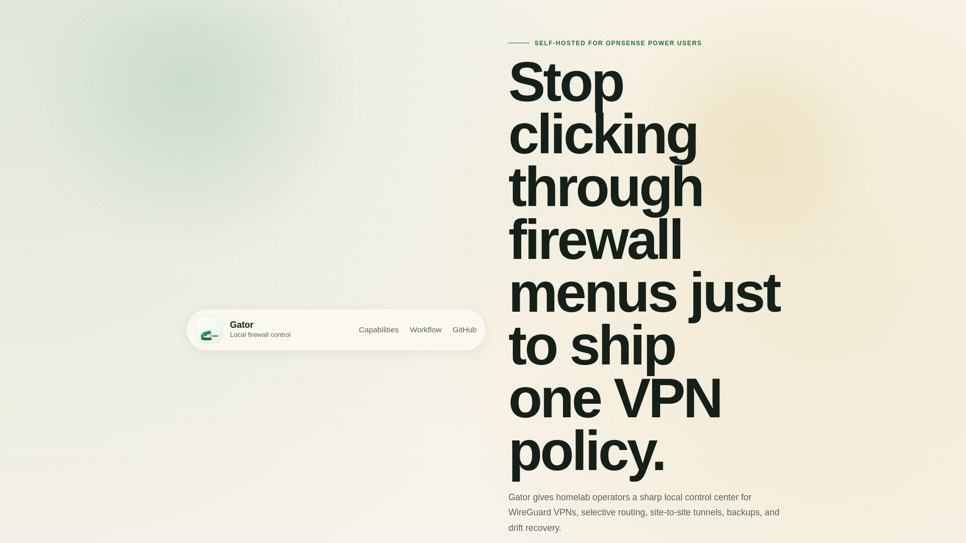 website screenshot of https://gator-site.pages.dev/