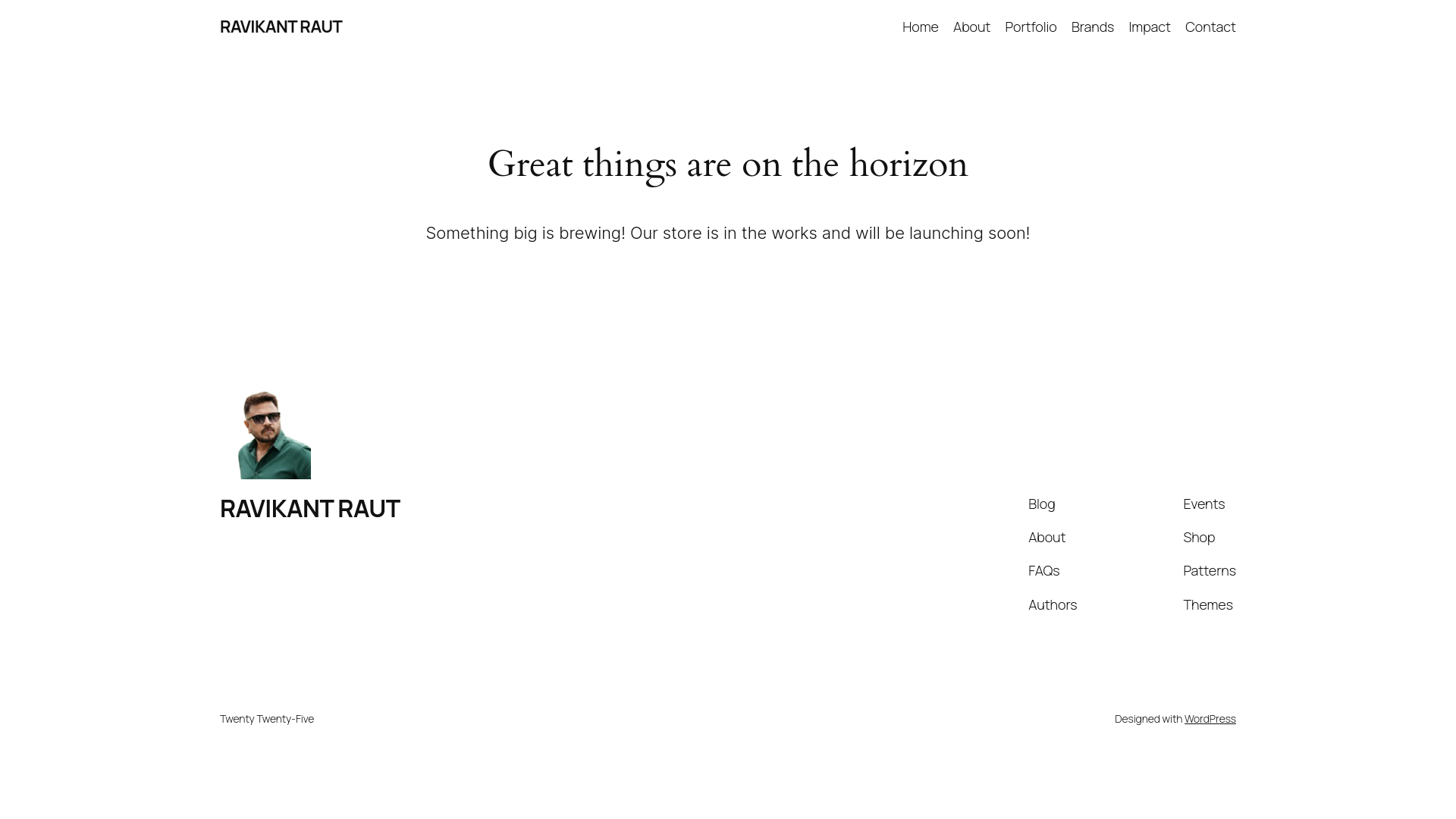 website screenshot of https://ravikantraut.in/