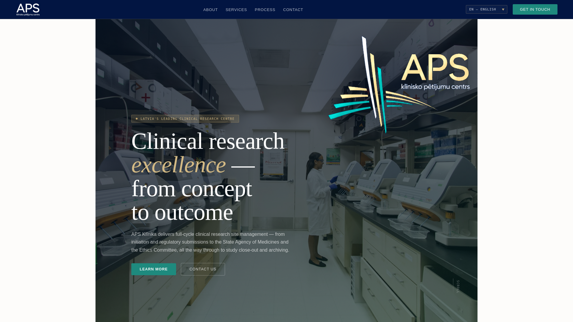 website screenshot of https://apsklinika.com/
