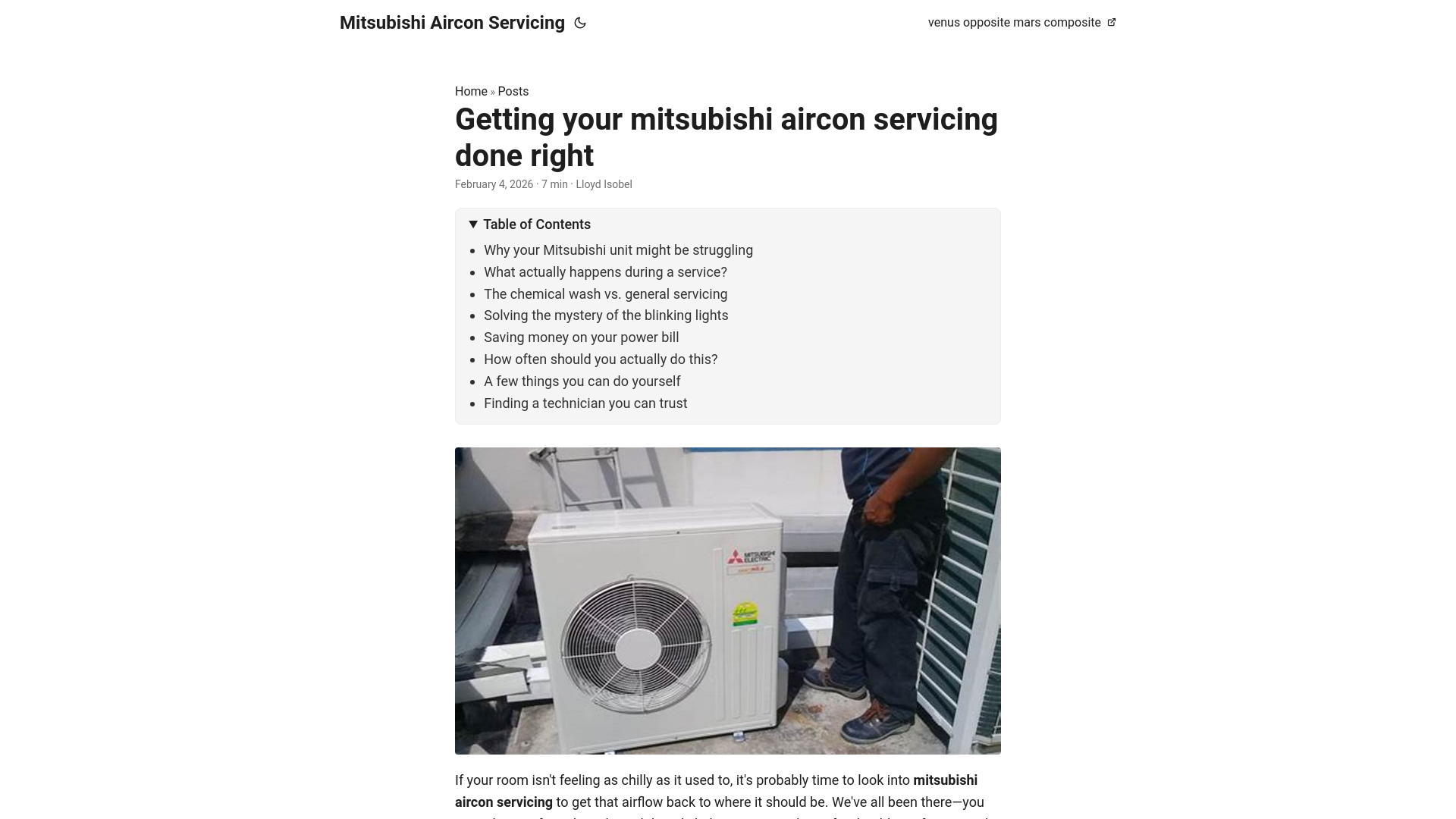 website screenshot of https://mitsubishi-aircon-servicing.pages.dev/