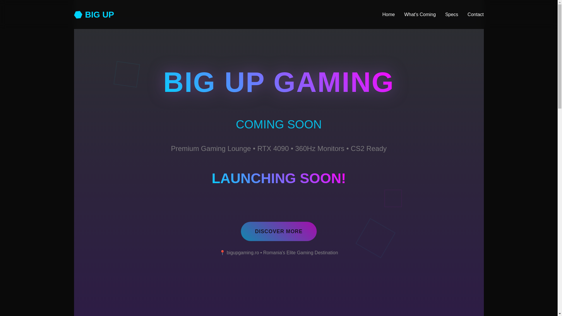 website screenshot of https://bigupgaming.ro/