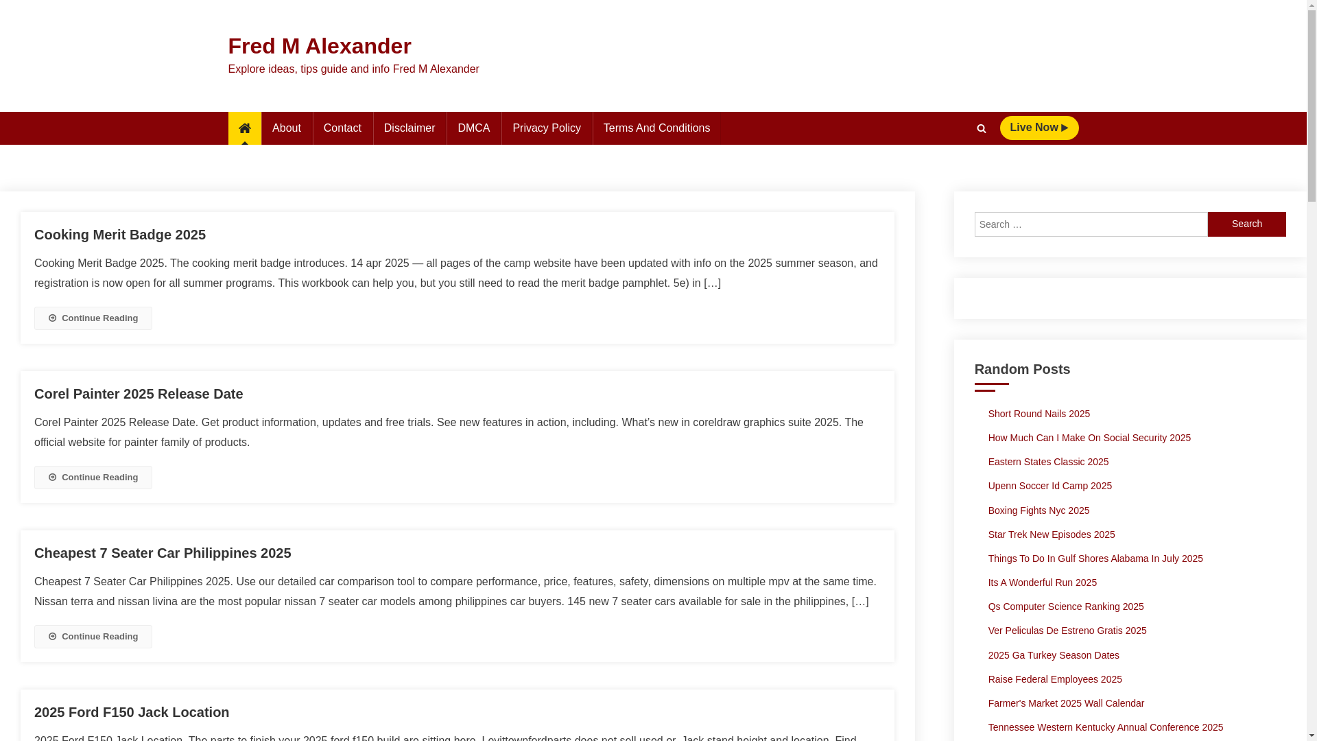 website screenshot of https://fredmalexanderl.pages.dev/