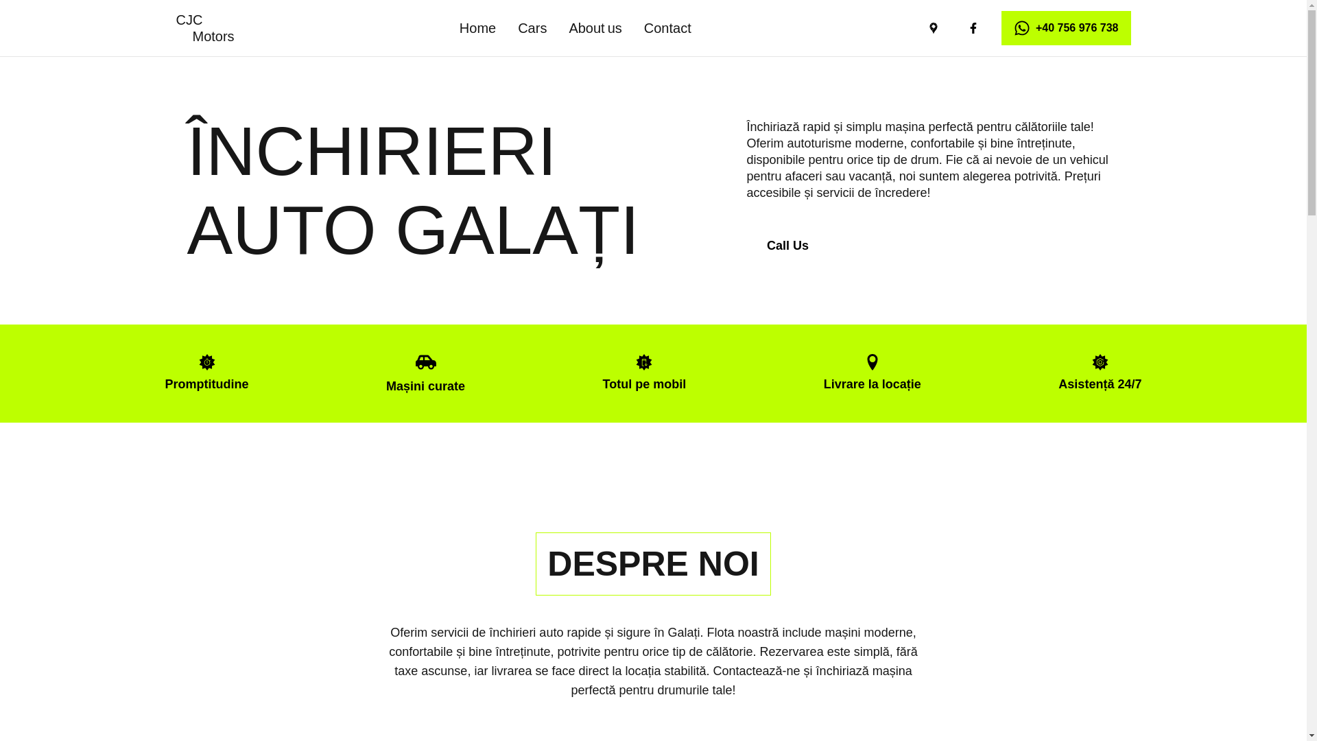 website screenshot of https://autorentgalati.ro/