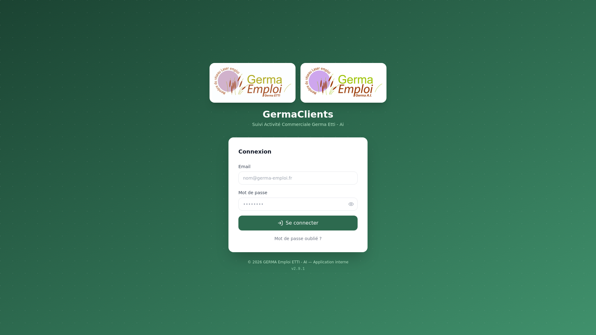 website screenshot of https://germa-clients.pages.dev/