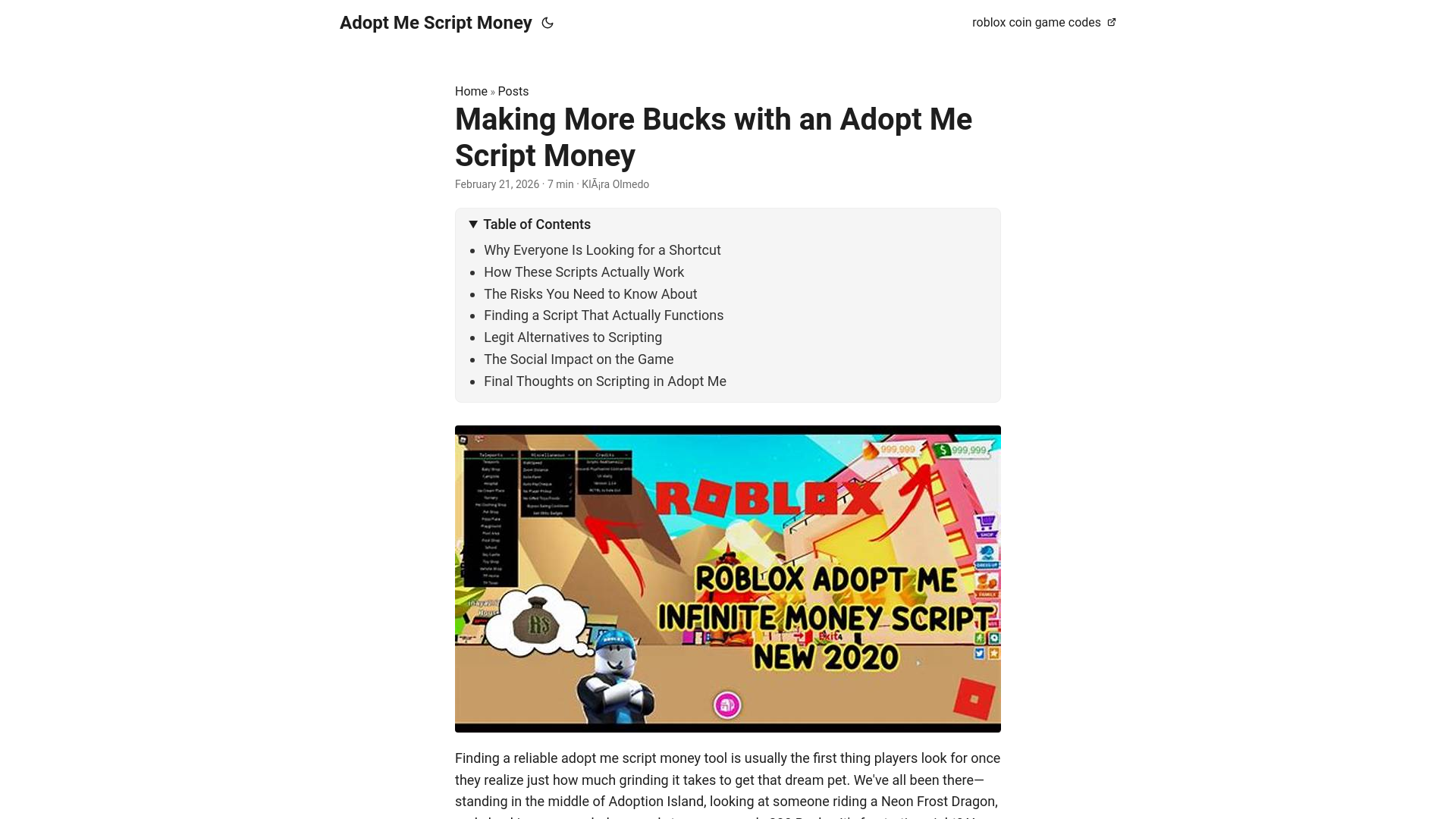 website screenshot of https://adopt-me-script-money.pages.dev/