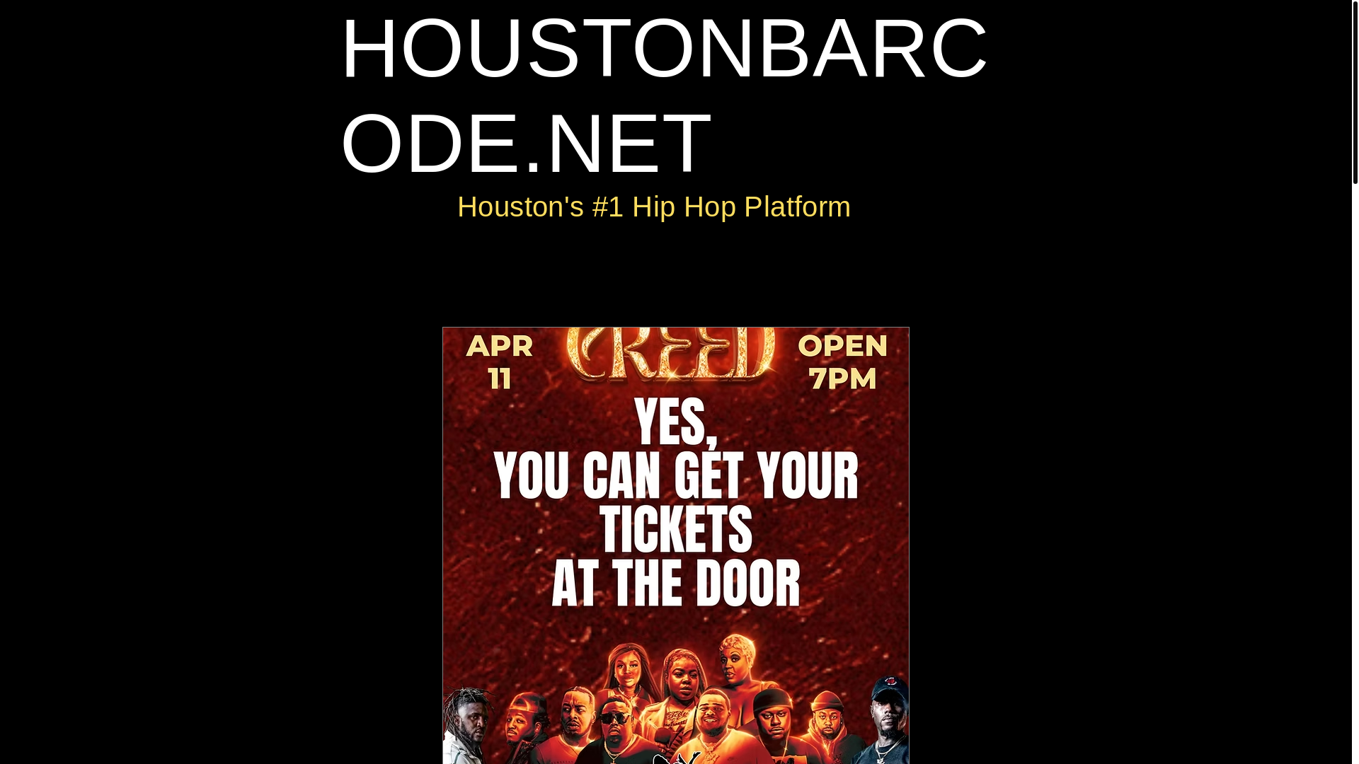 website screenshot of https://thehoustonbarcode.com/