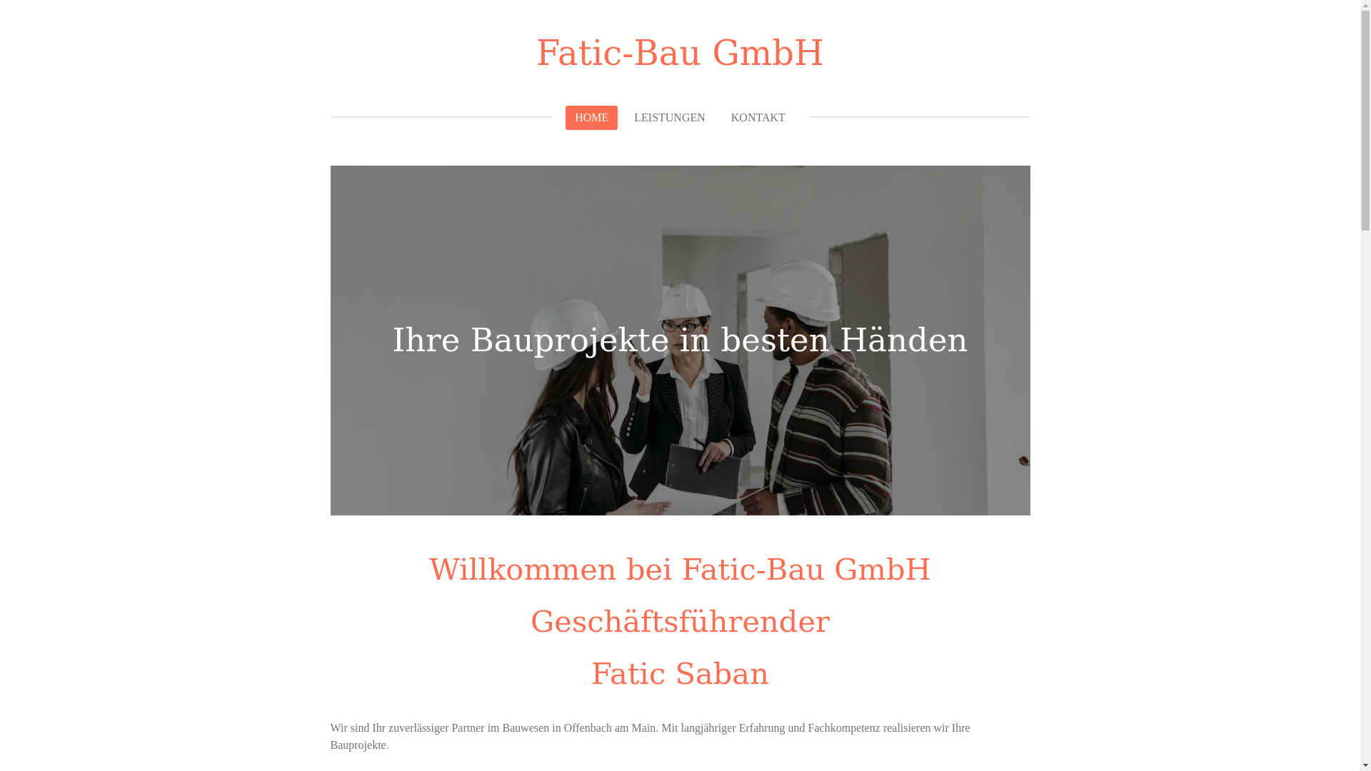 website screenshot of https://fatic-baugmbh.de/