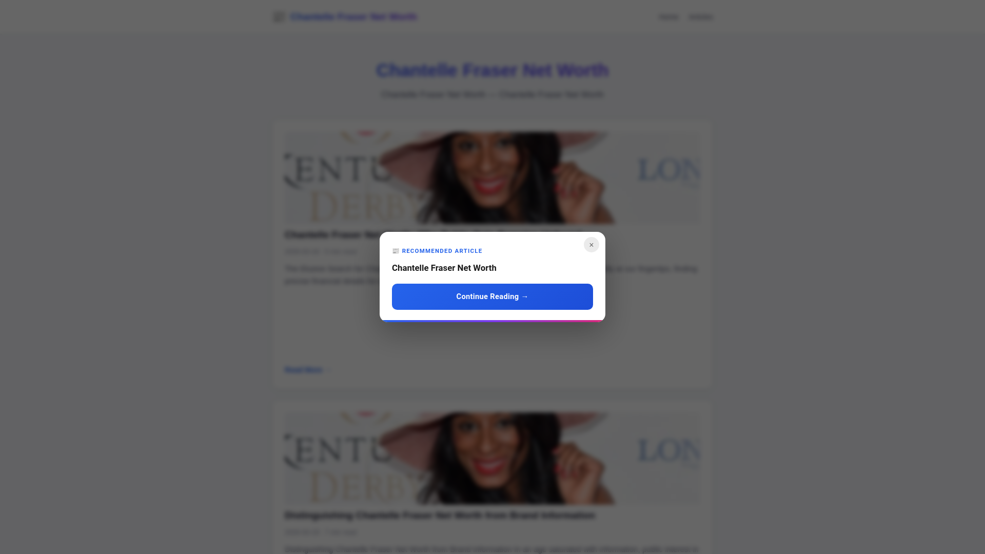 website screenshot of https://chantelle-fraser-net-worth.pages.dev/