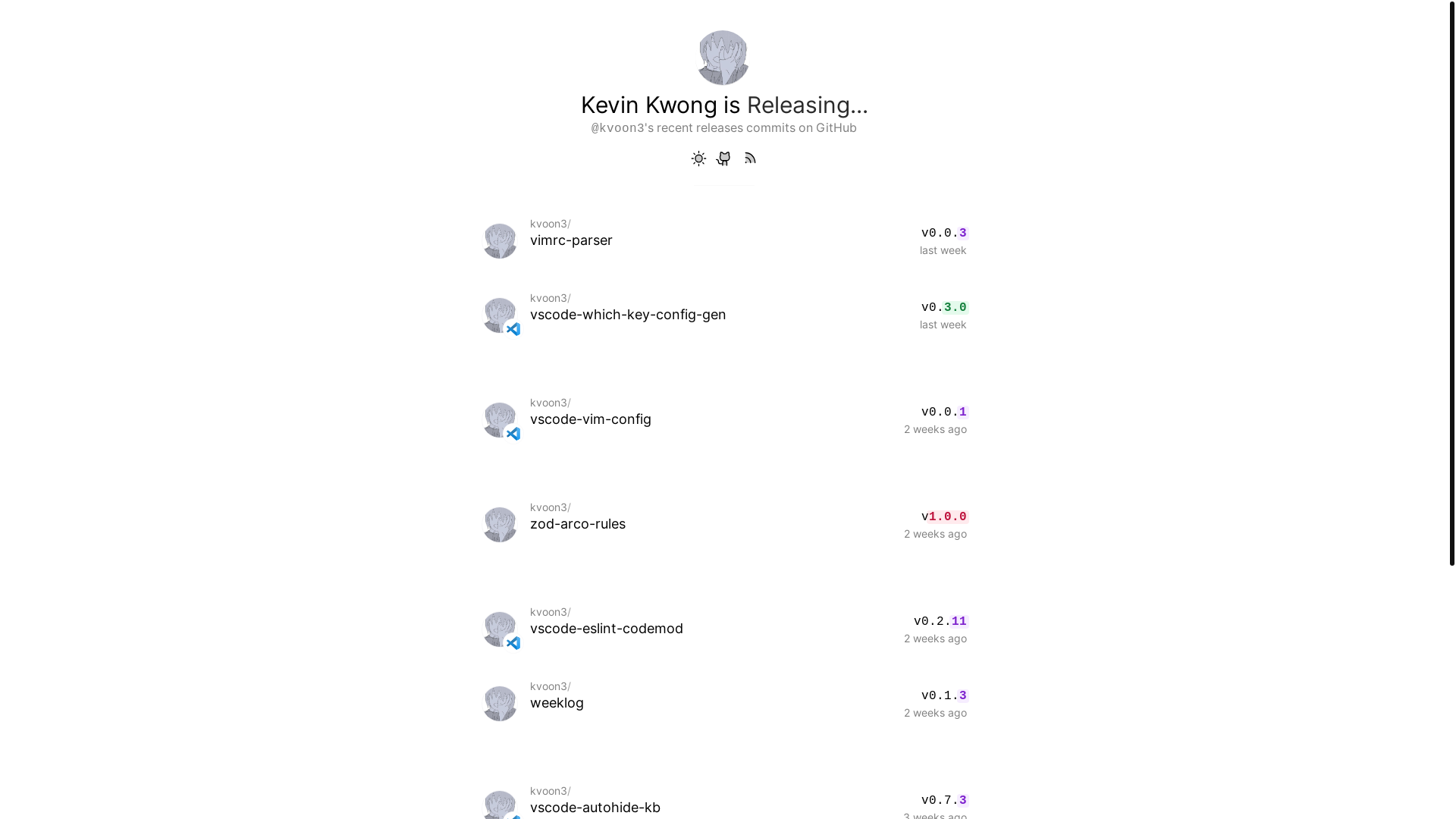 website screenshot of https://releases-bmz.pages.dev/