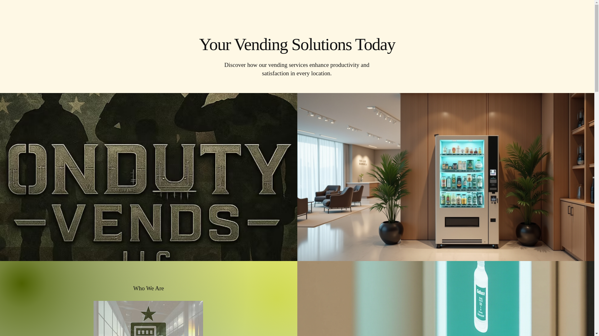 website screenshot of https://ondutyvends.com/