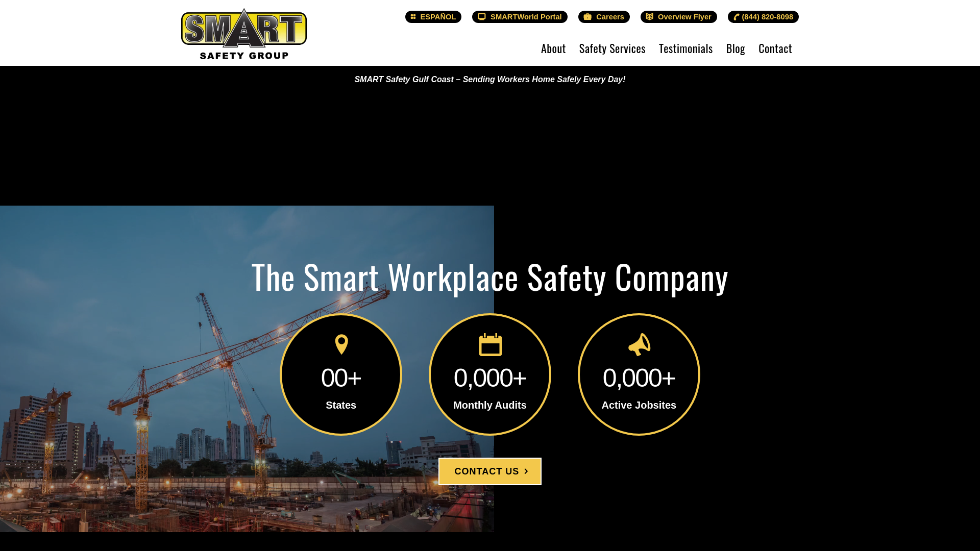 website screenshot of https://teamsmartsafety.com