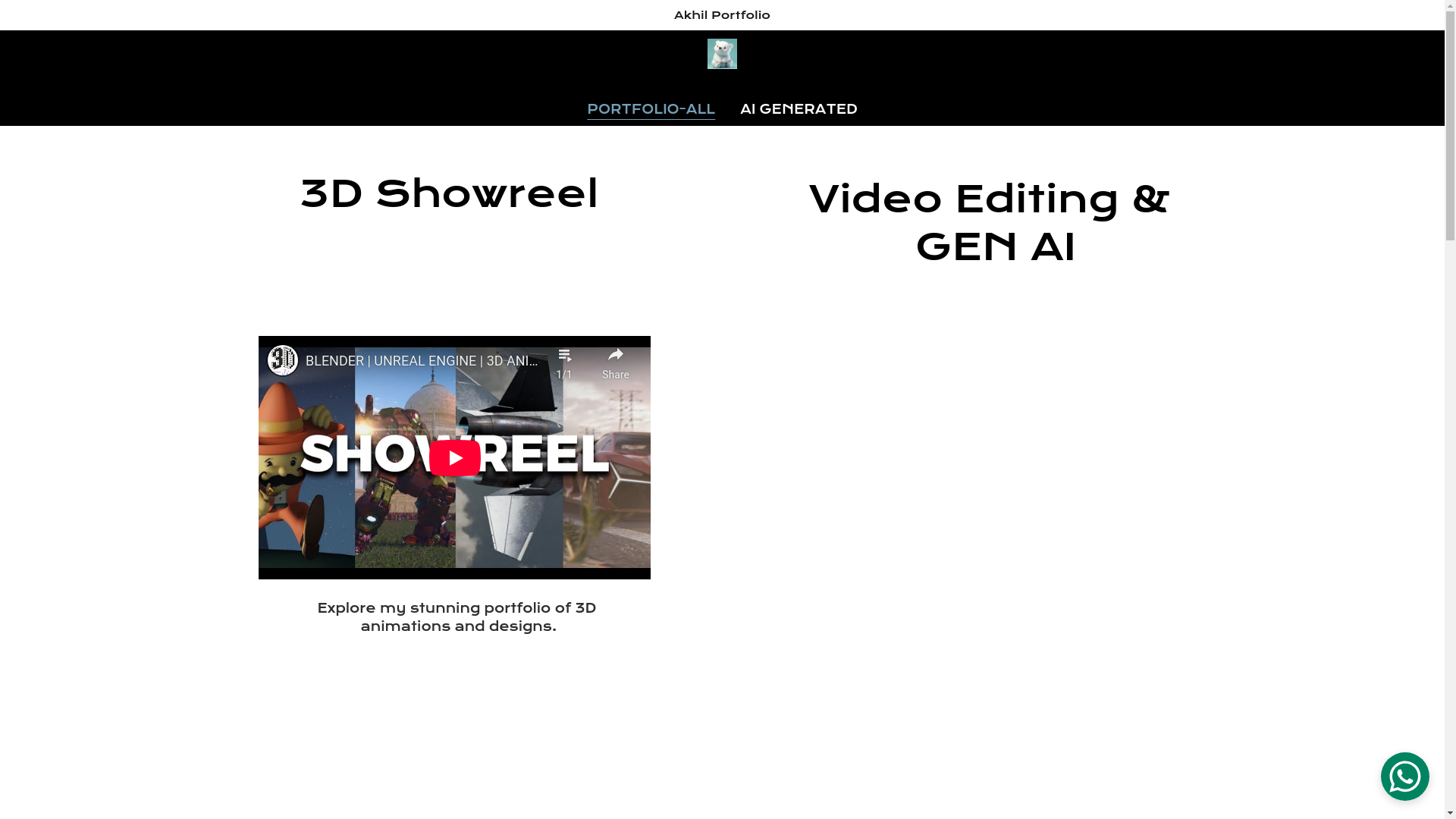 website screenshot of https://akhilnair.online/
