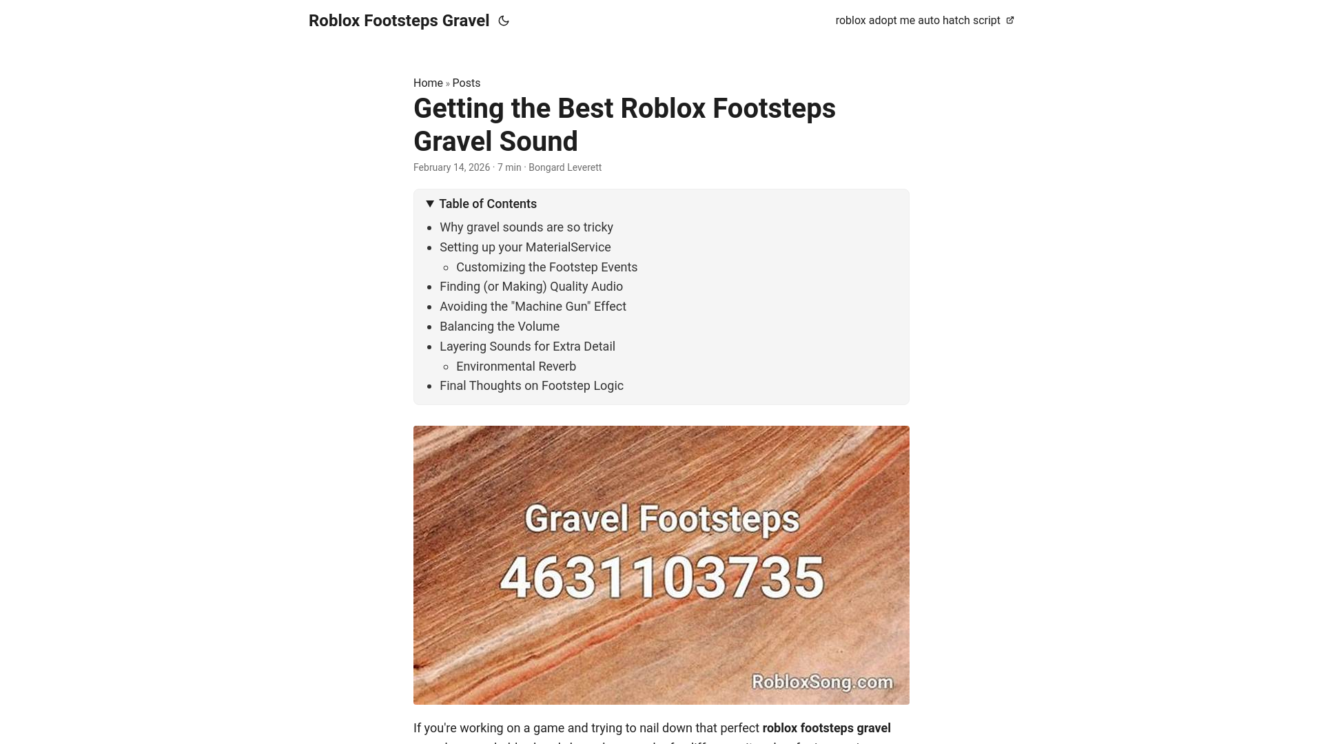 website screenshot of https://roblox-footsteps-gravel.pages.dev/